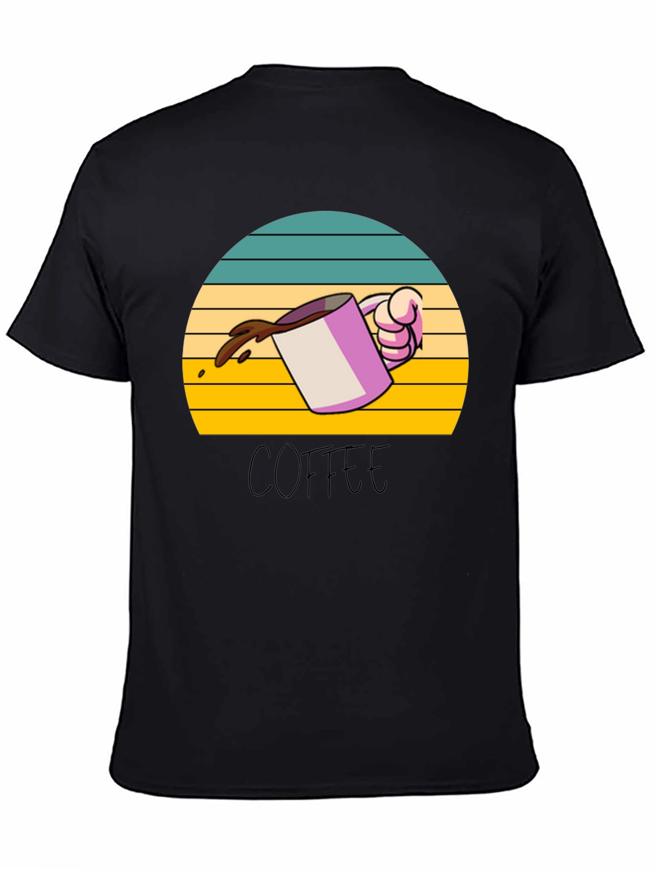 Coffee Sunset Graphic Tee - Unisex Soft Cotton T-Shirt