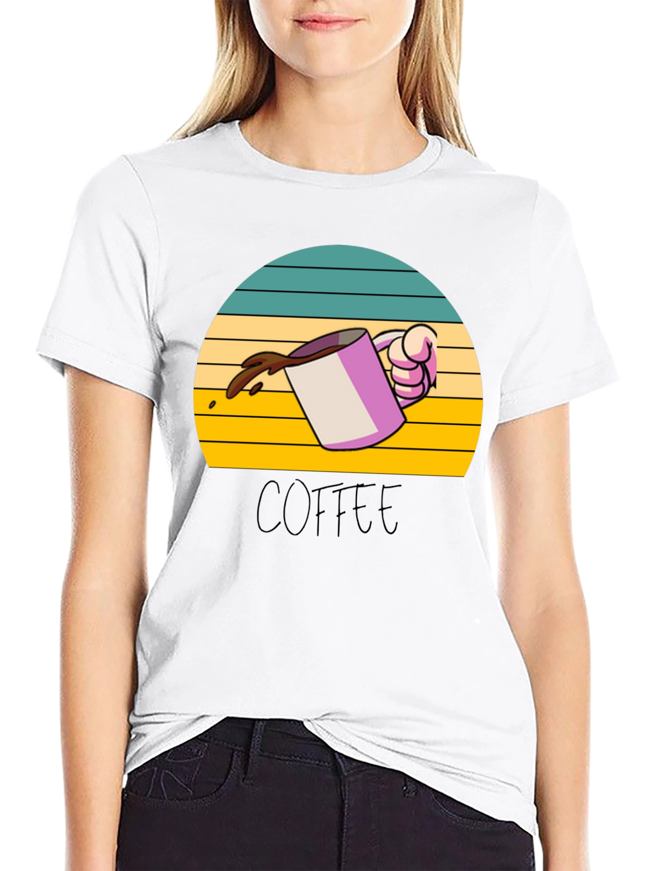 Coffee Sunset Graphic Tee - Unisex Soft Cotton T-Shirt