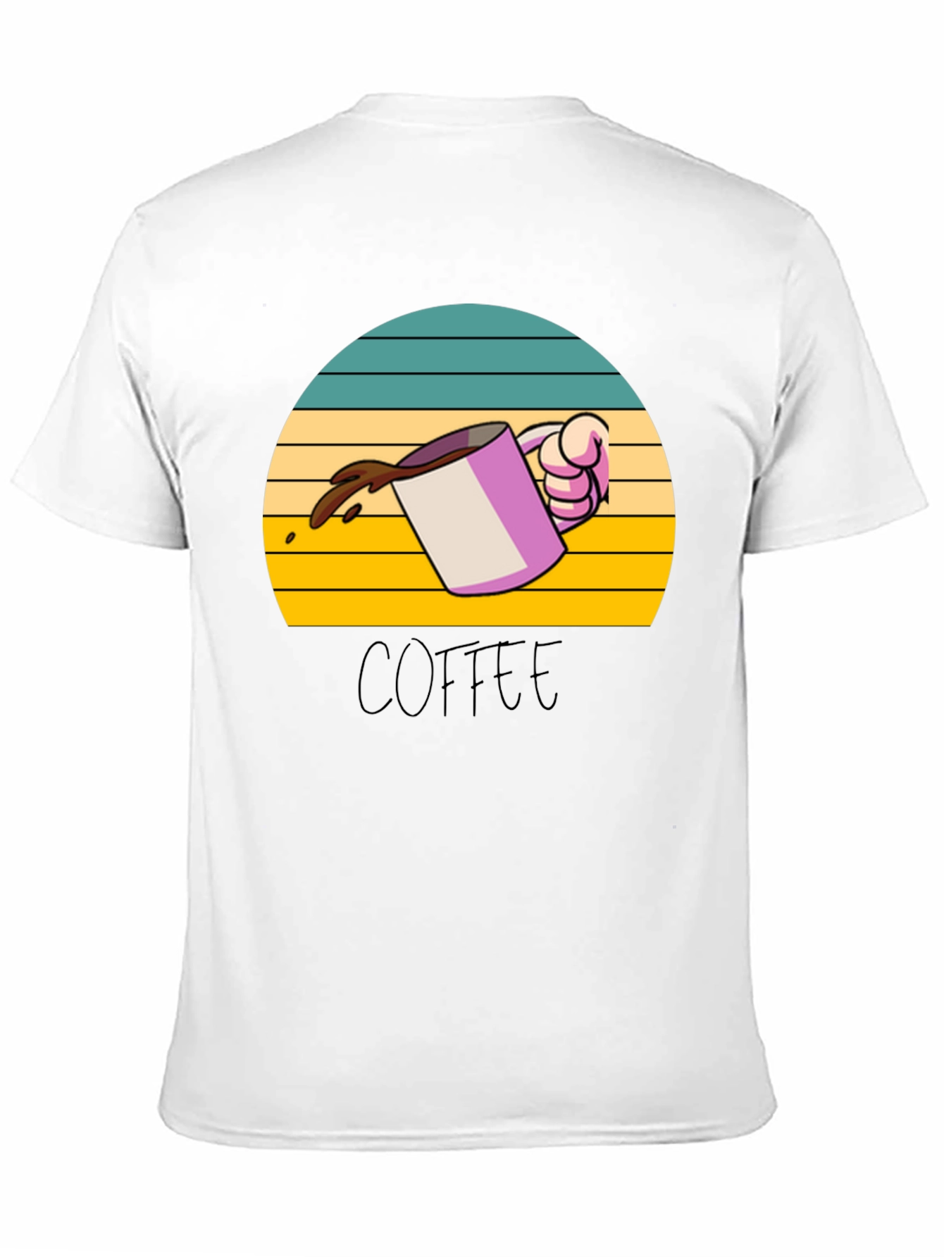 Coffee Sunset Graphic Tee - Unisex Soft Cotton T-Shirt