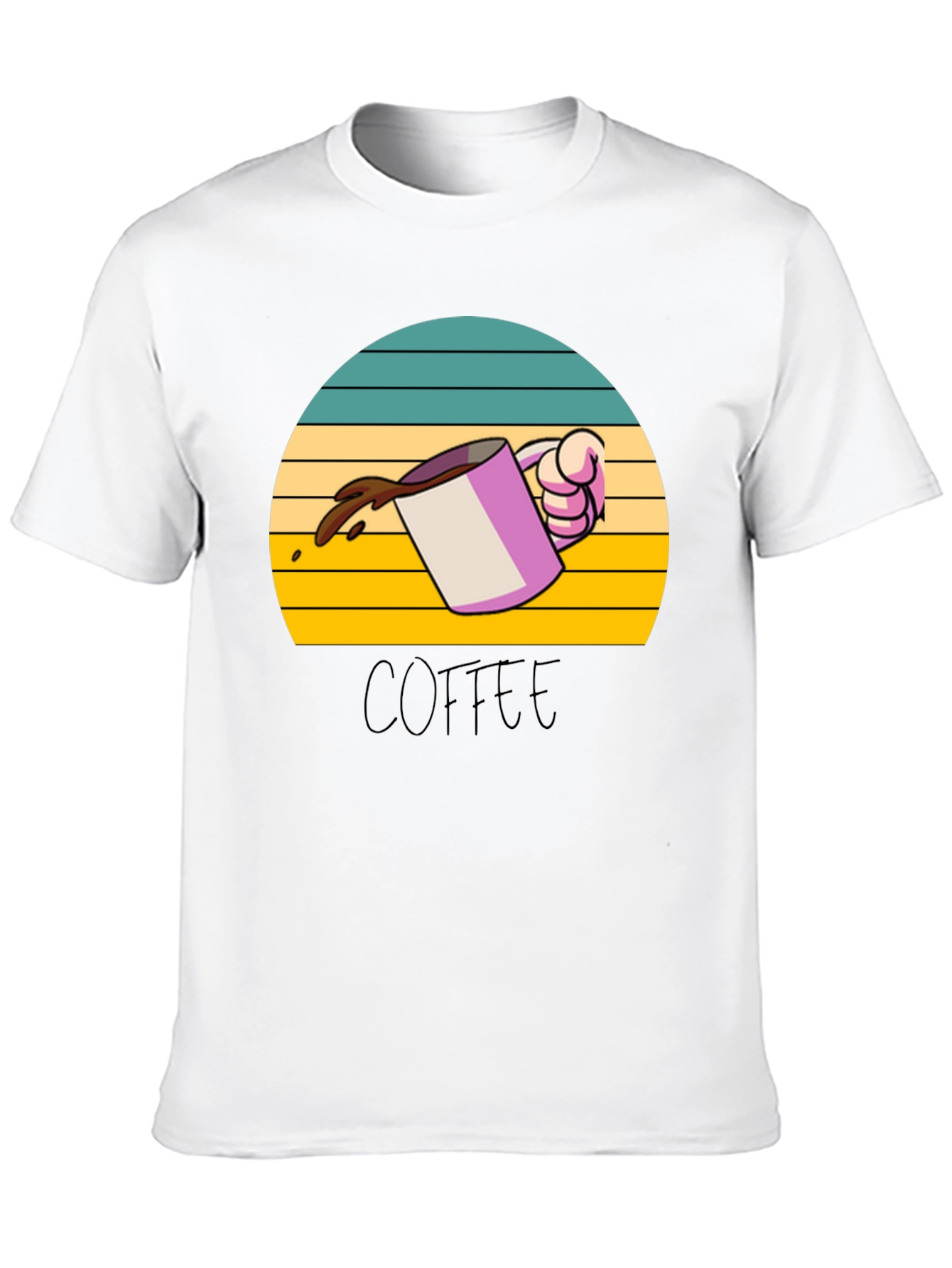 Coffee Sunset Graphic Tee - Unisex Soft Cotton T-Shirt