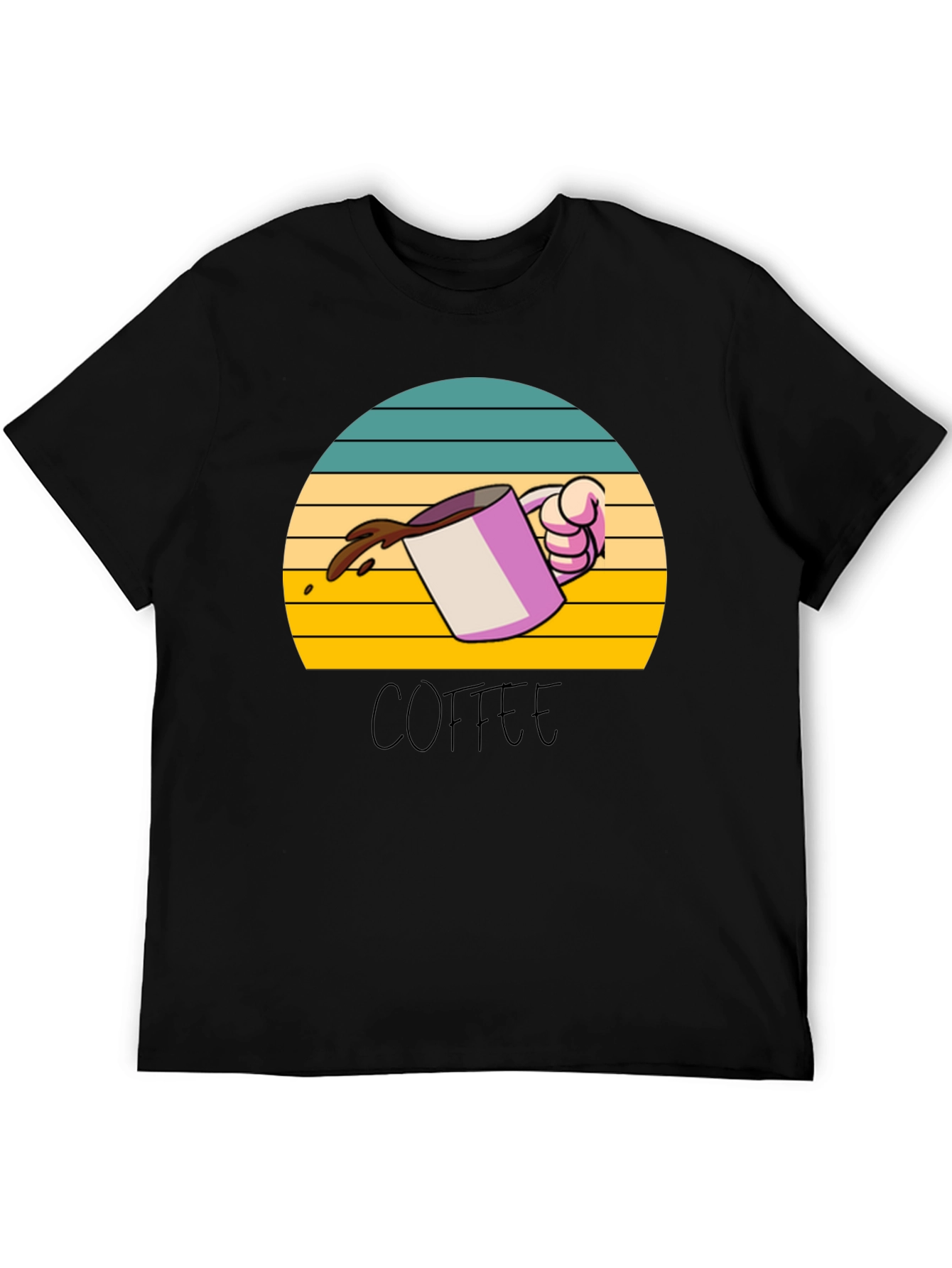 Coffee Sunset Graphic Tee - Unisex Soft Cotton T-Shirt