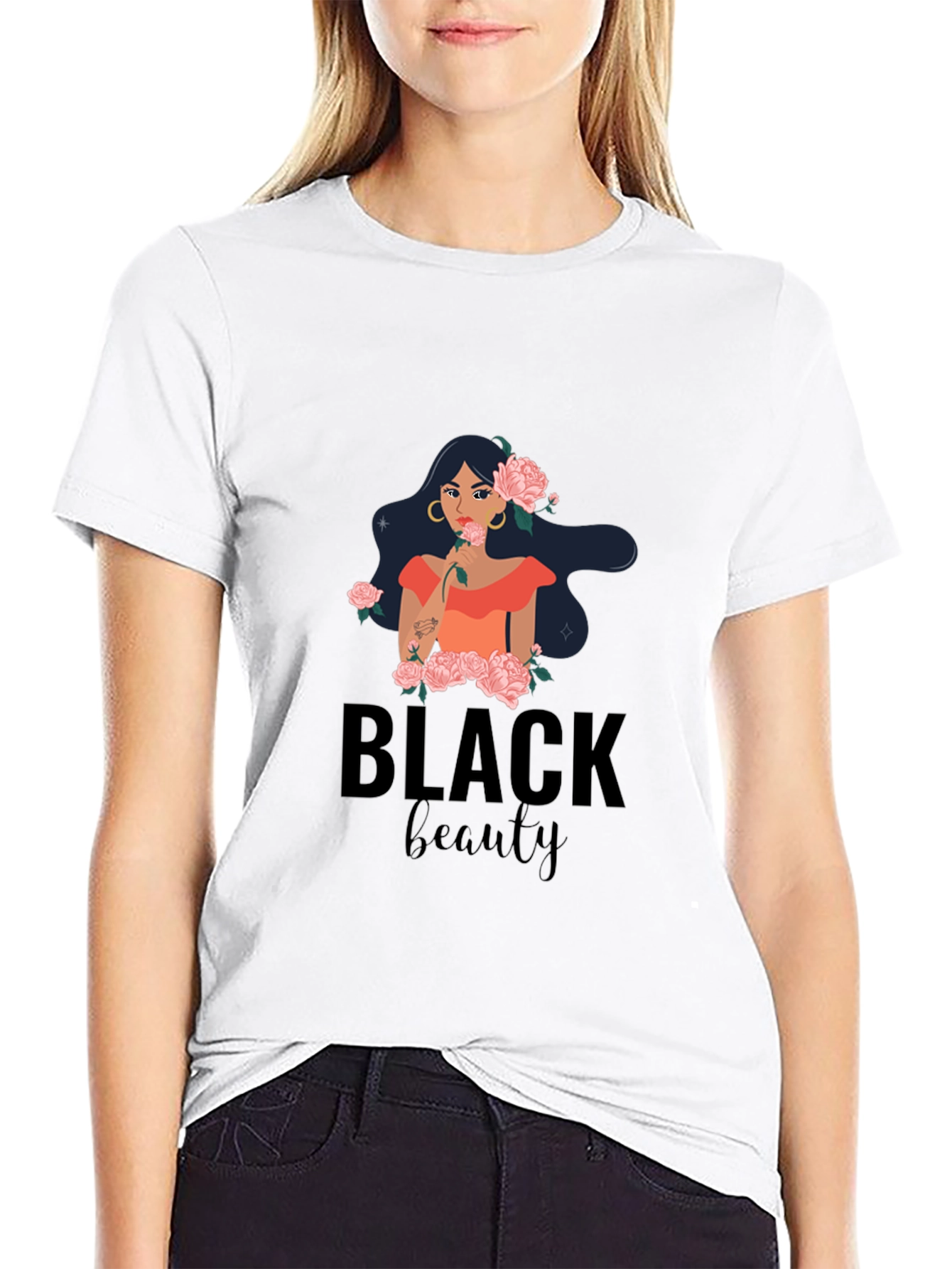 Black Beauty Graphic Tee - Stylish Comfort