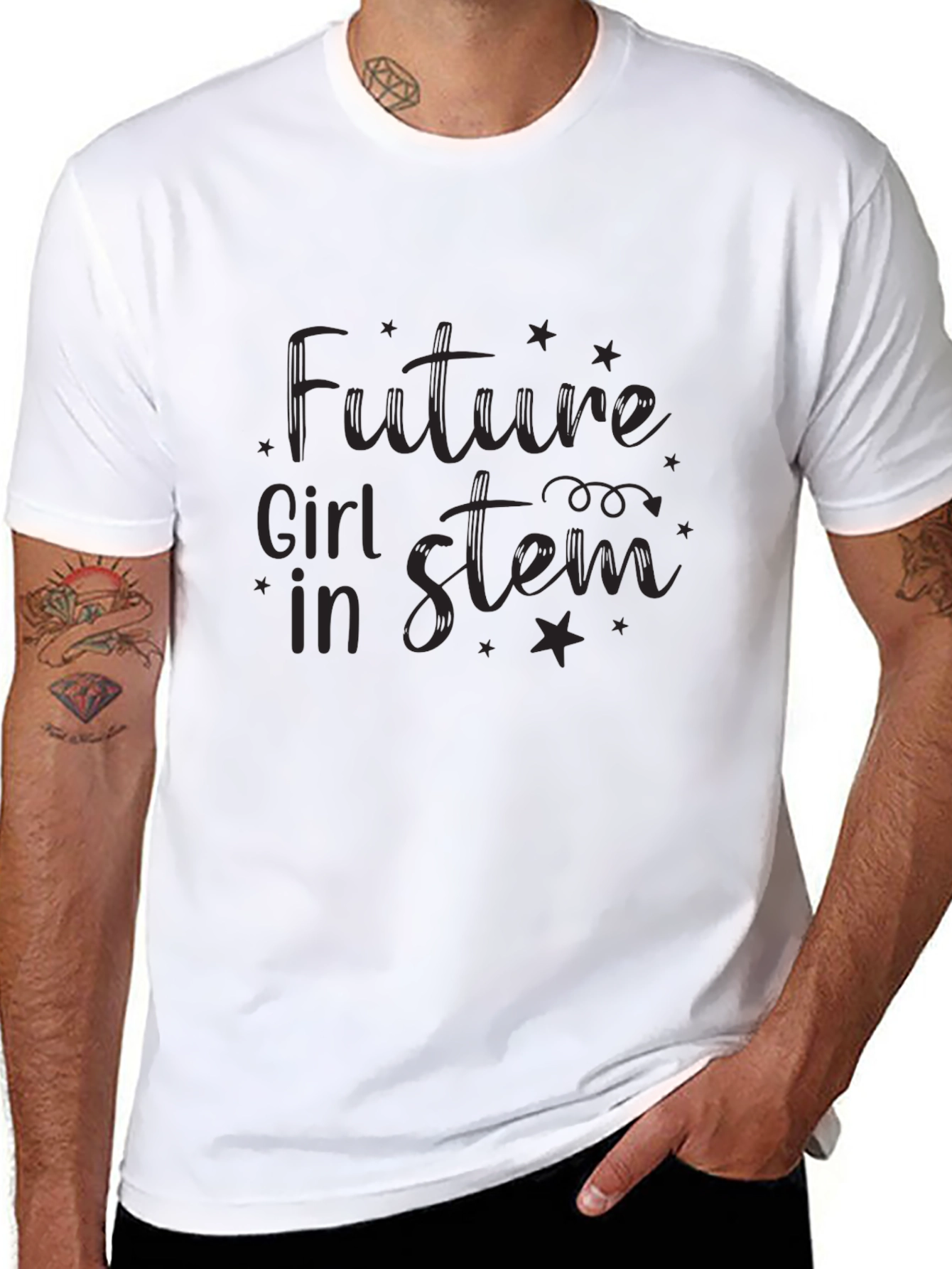 Future Girl in STEM Black T-Shirt