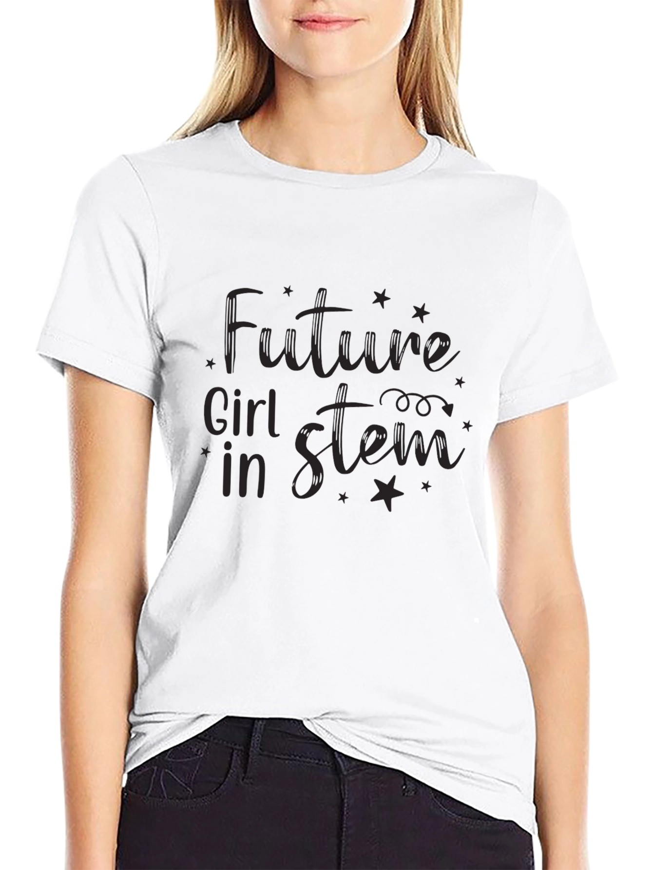 Future Girl in STEM Black T-Shirt