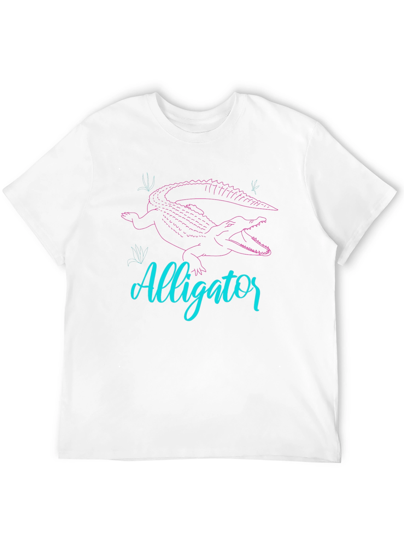 Alligator Graphic Tee - Black Crew Neck T-Shirt