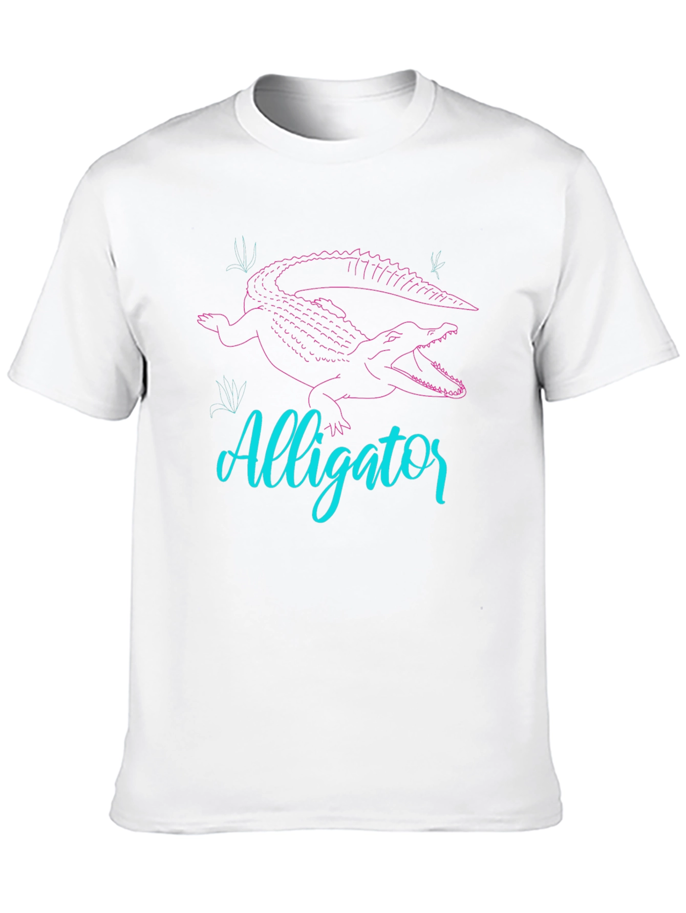 Alligator Graphic Tee - Black Crew Neck T-Shirt