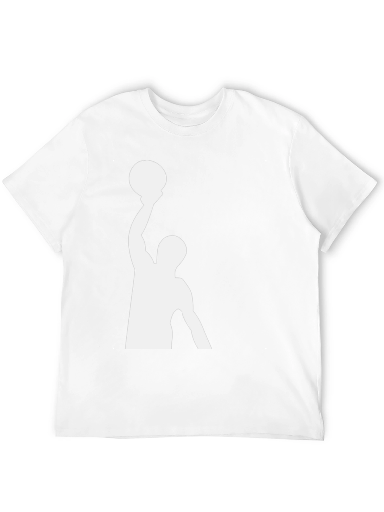 Basketball Player Graphic Tee - Black Cotton T-Shirt