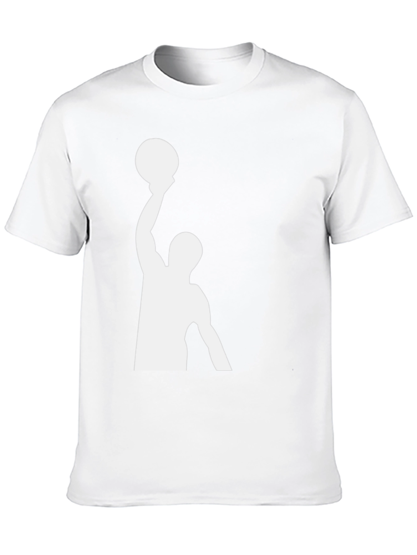 Basketball Player Graphic Tee - Black Cotton T-Shirt
