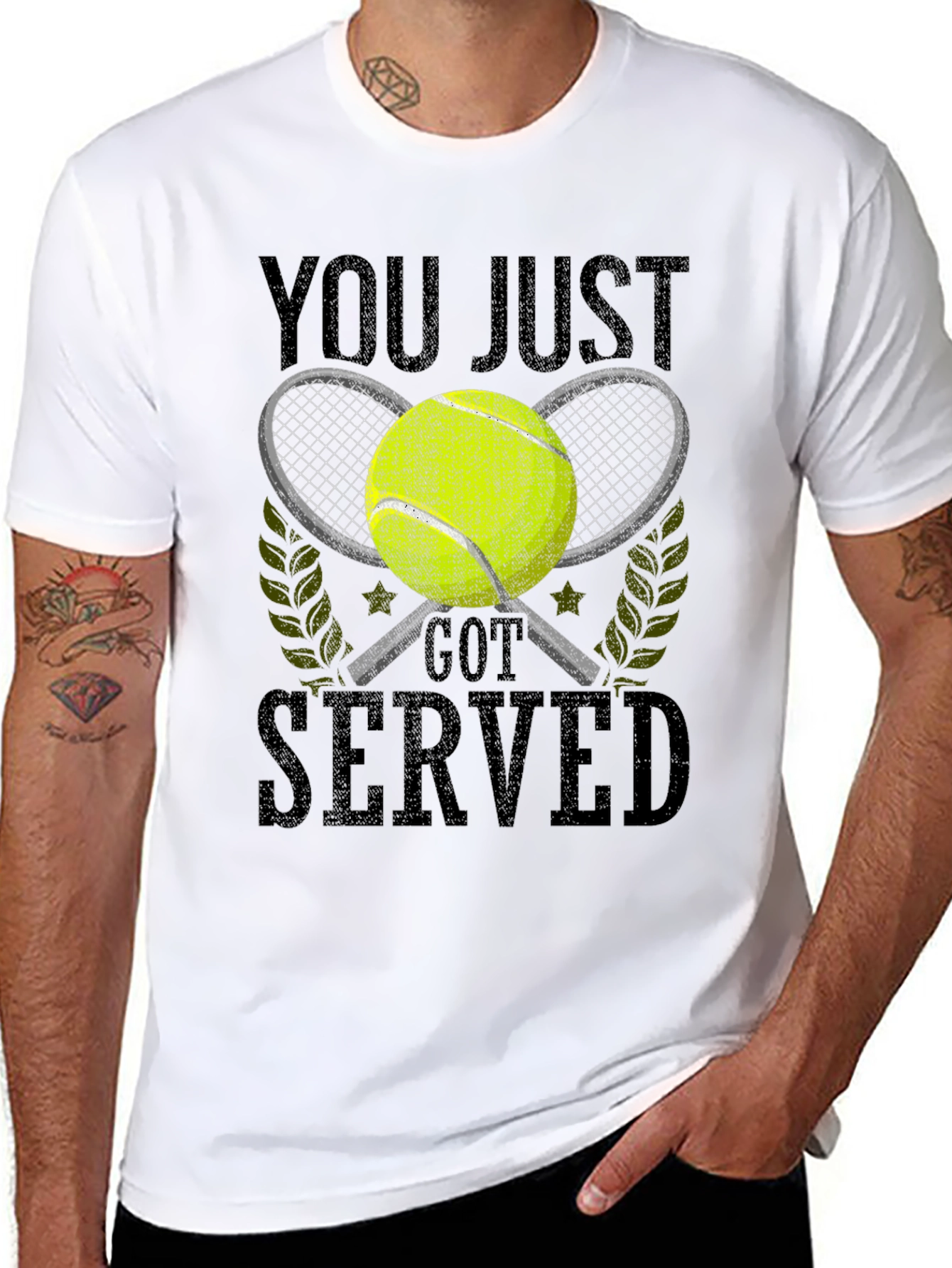 You Just Got Served Tennis Graphic Tee