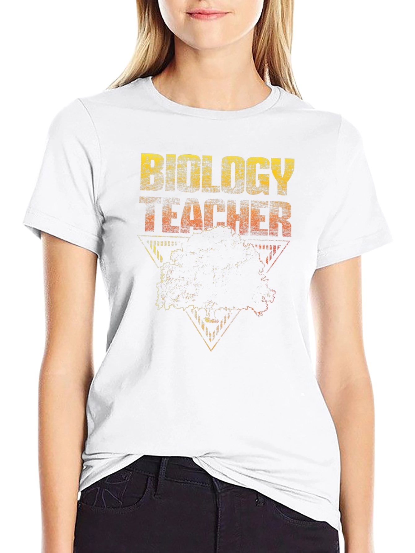 Biology Teacher T-Shirt - Distressed Graphic Tee
