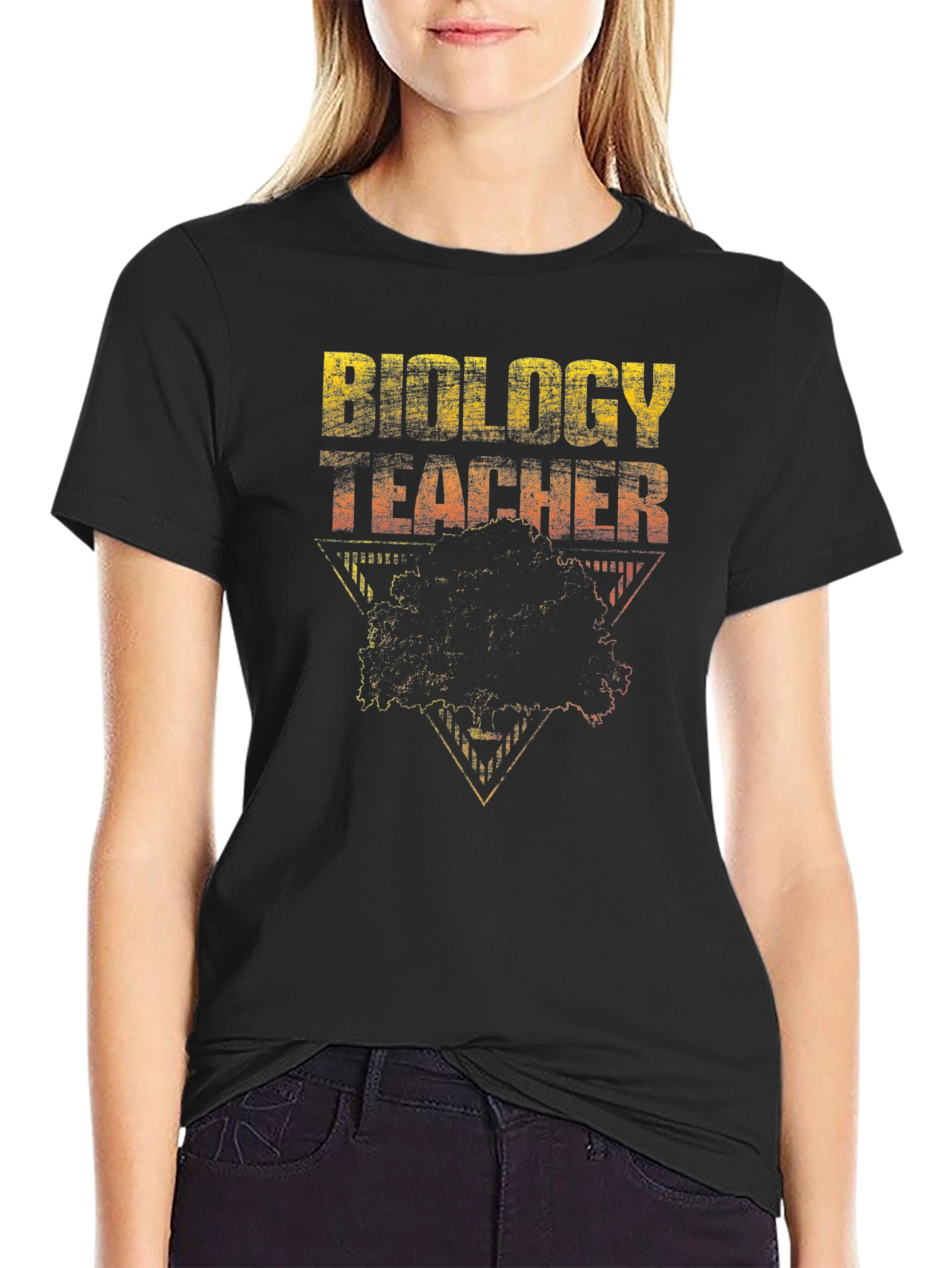 Biology Teacher T-Shirt - Distressed Graphic Tee