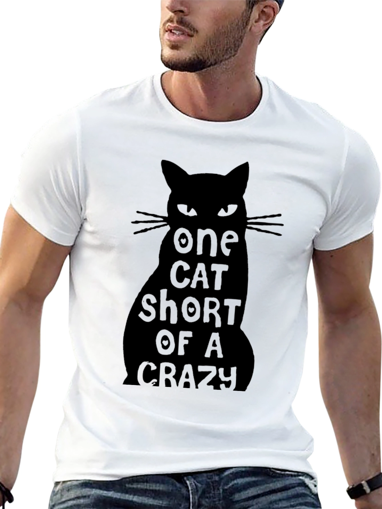 One Cat Short of Crazy Graphic Tee