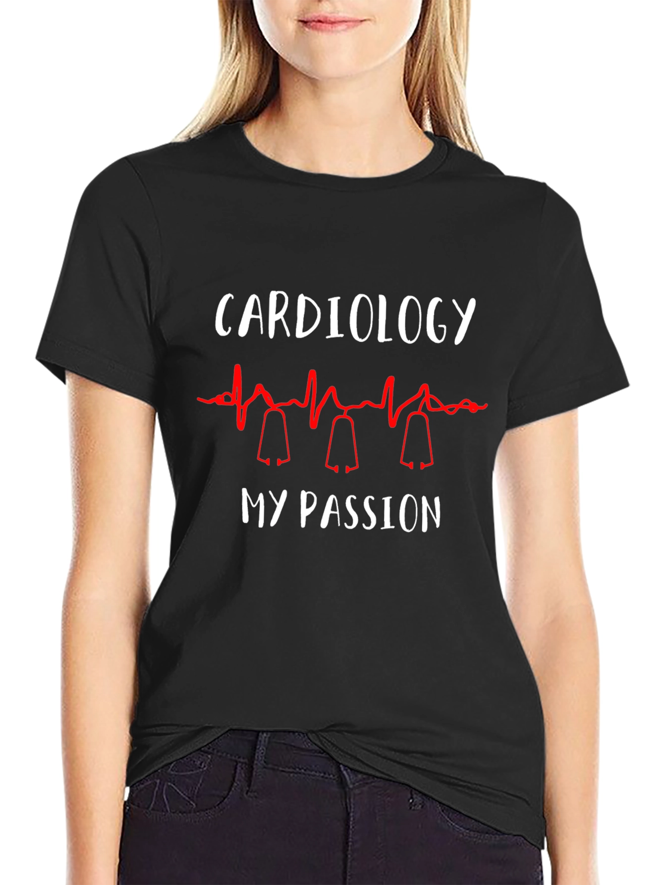 Cardiology My Passion Black T-Shirt