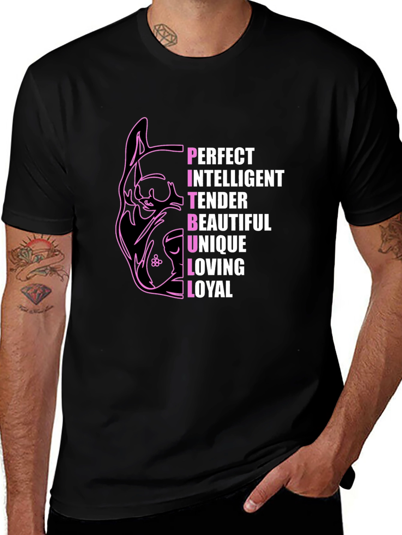Pitbull Lover T-Shirt - Perfect Intelligent Loyal