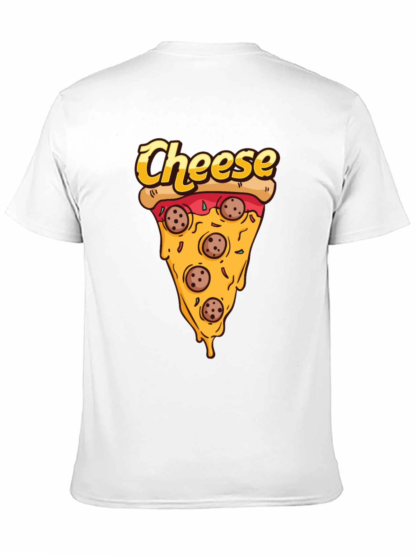Pizza Cheese Slice Graphic T-Shirt
