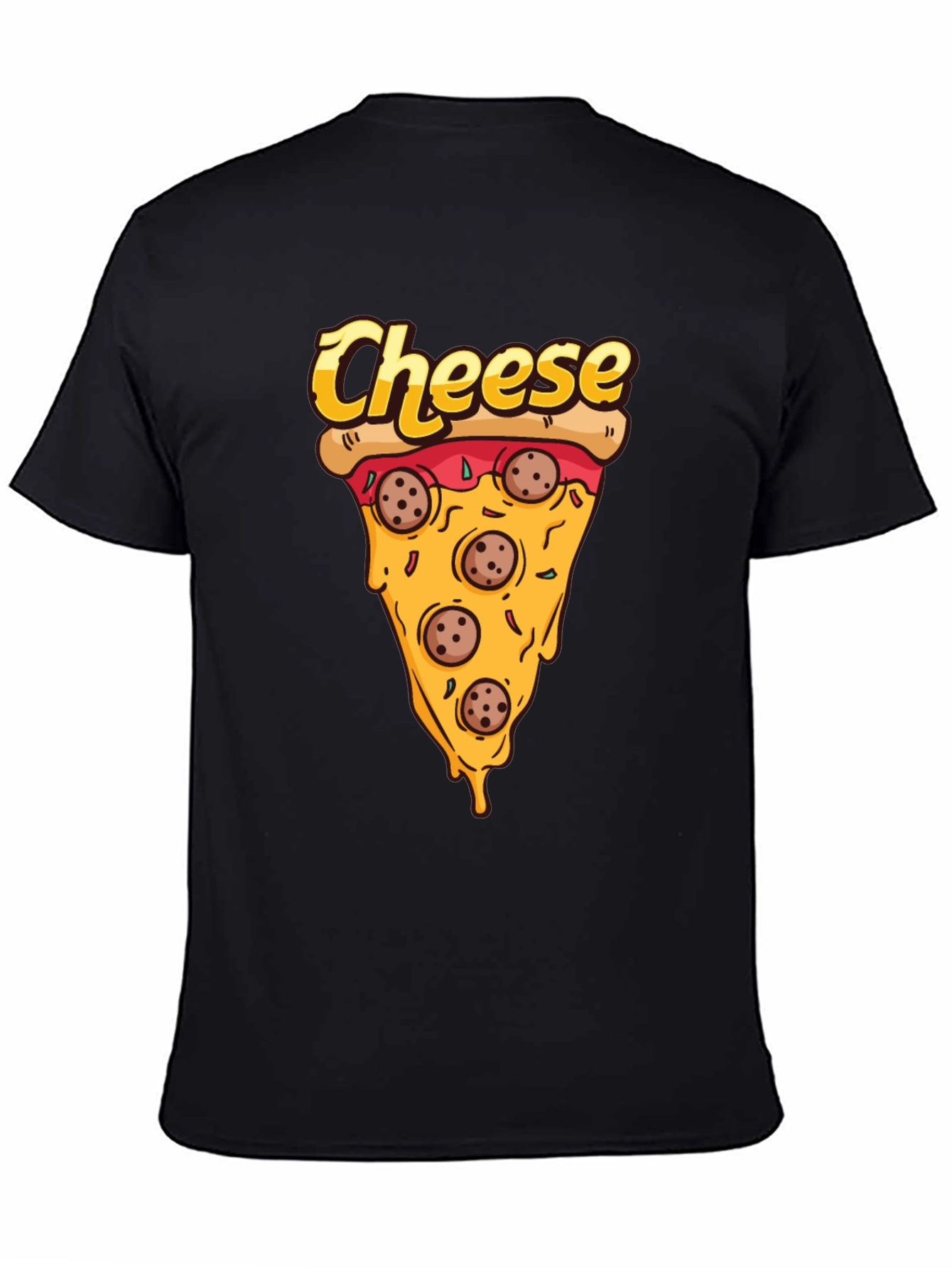 Pizza Cheese Slice Graphic T-Shirt