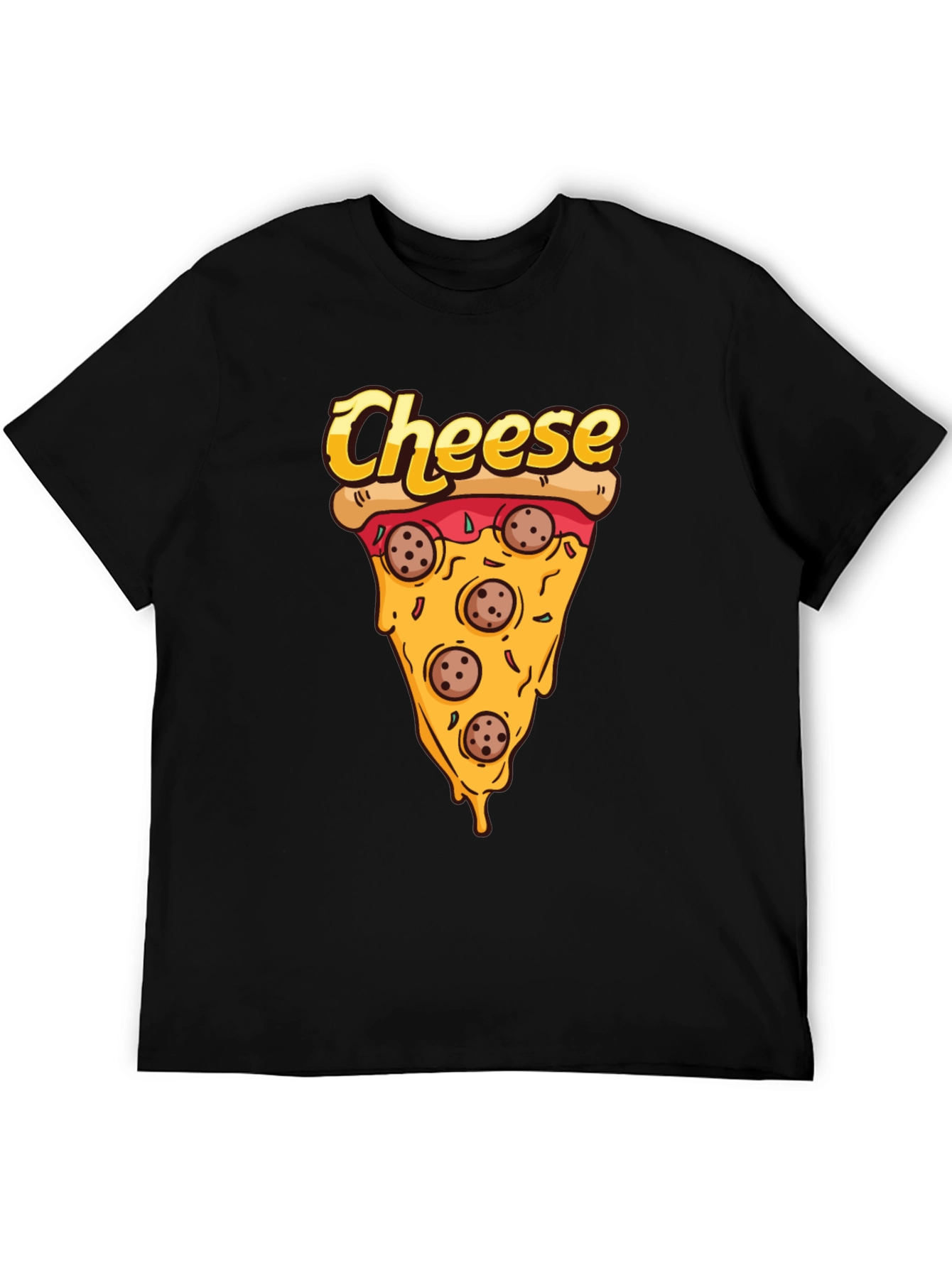 Pizza Cheese Slice Graphic T-Shirt