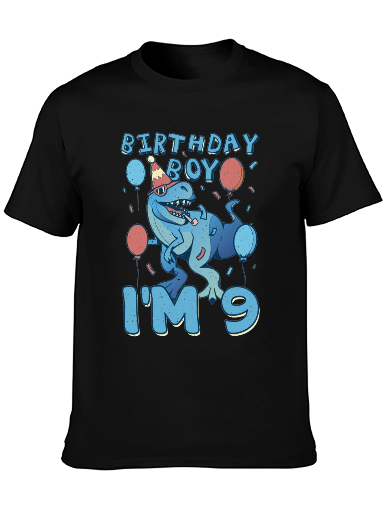 Birthday Boy Im 9 Dinosaur T-Shirt