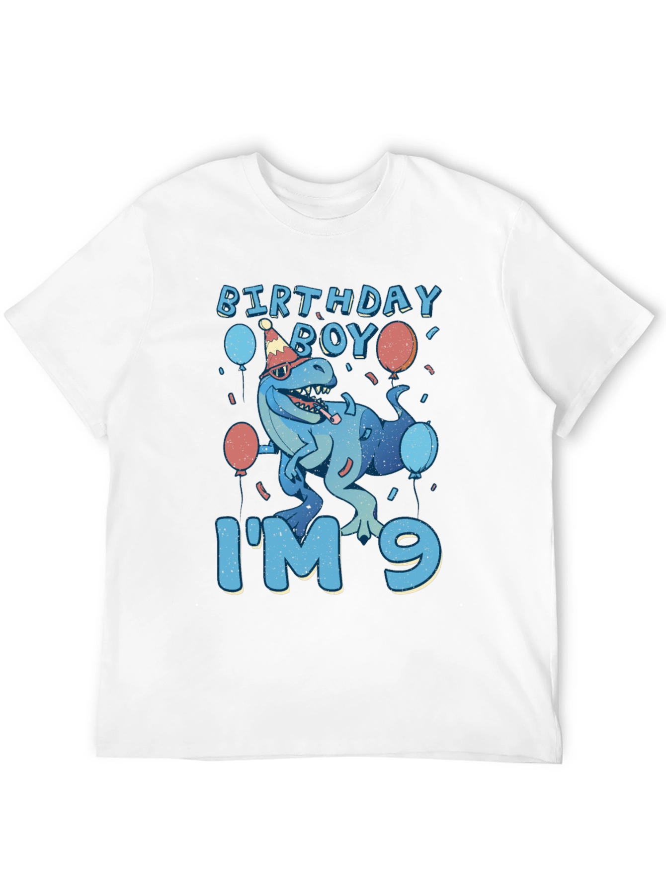 Birthday Boy Im 9 Dinosaur T-Shirt