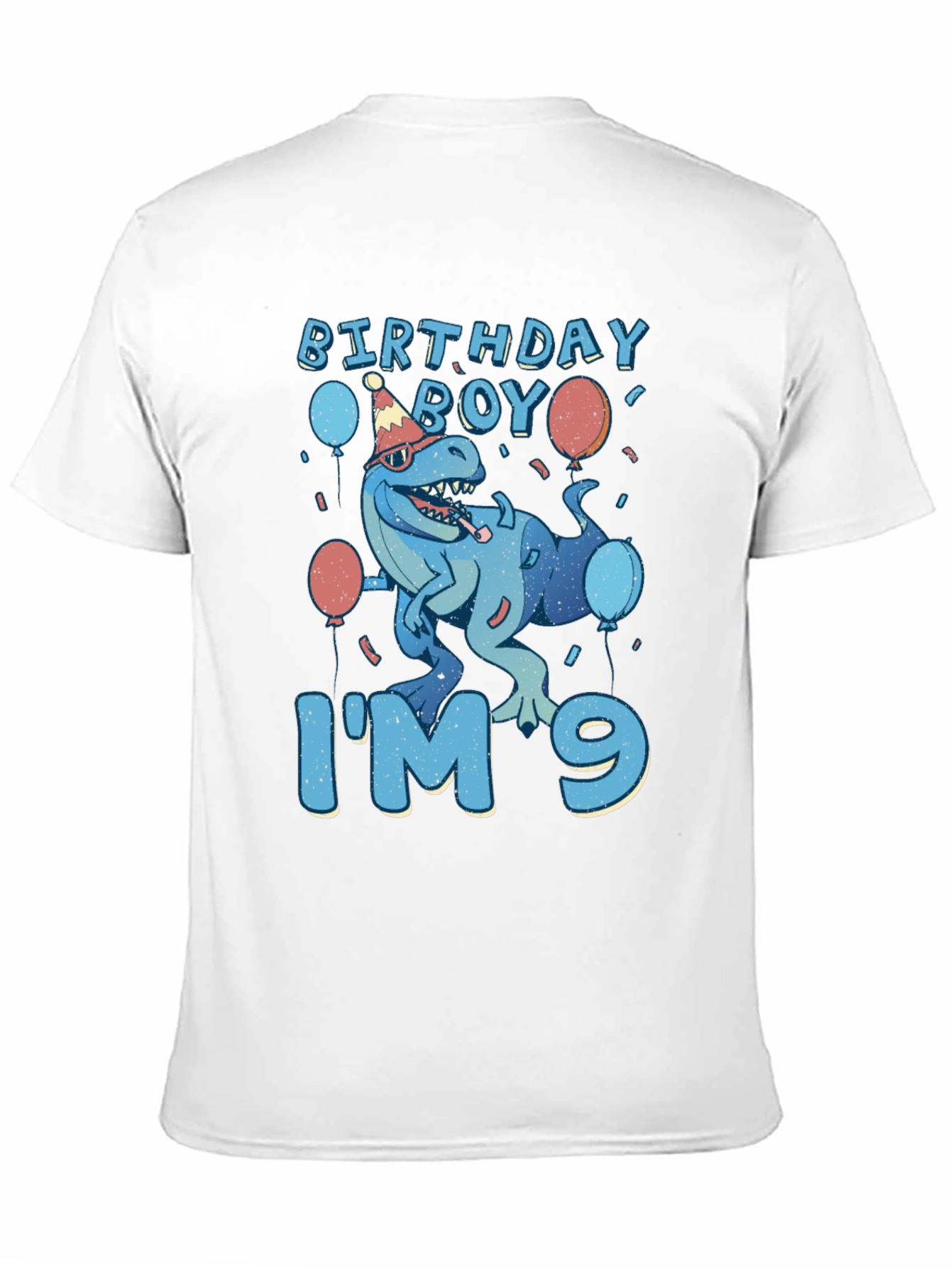 Birthday Boy Im 9 Dinosaur T-Shirt