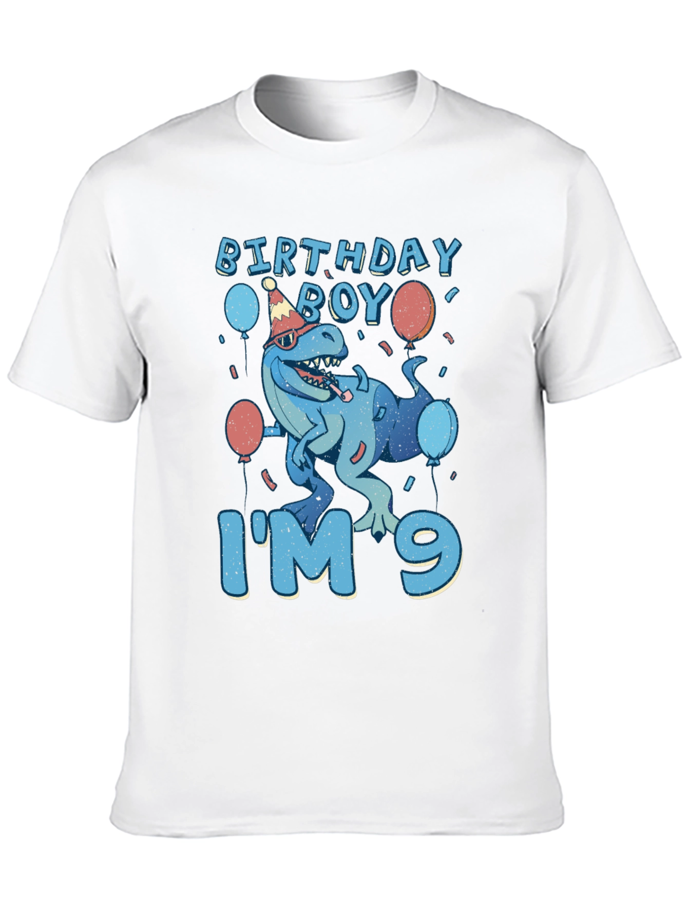 Birthday Boy Im 9 Dinosaur T-Shirt