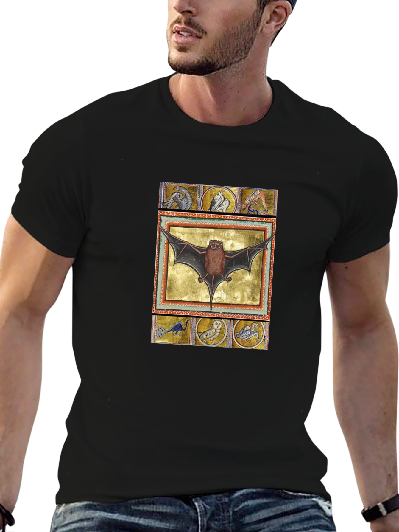 Medieval Bat T-Shirt - Gothic Style