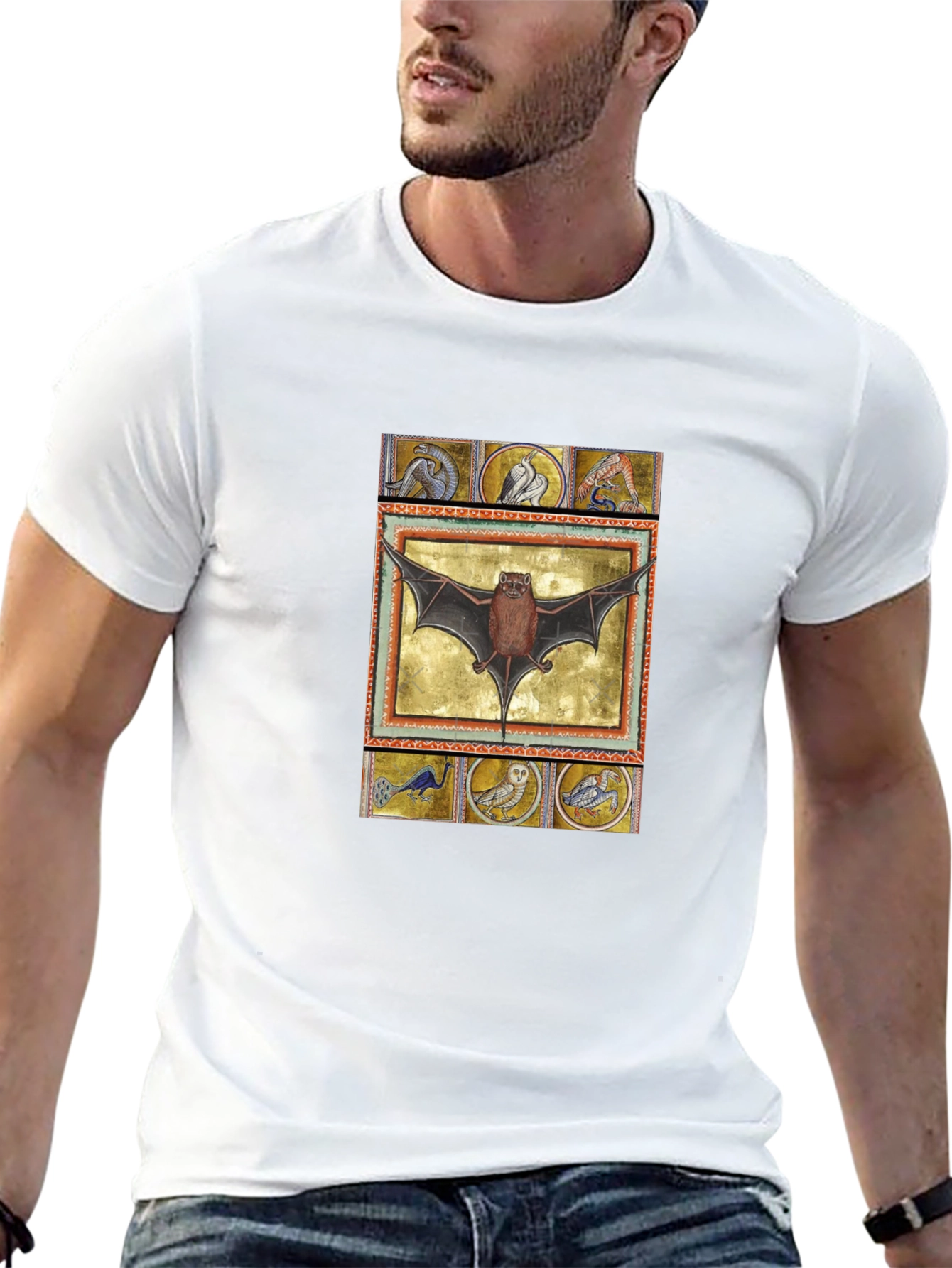 Medieval Bat T-Shirt - Gothic Style