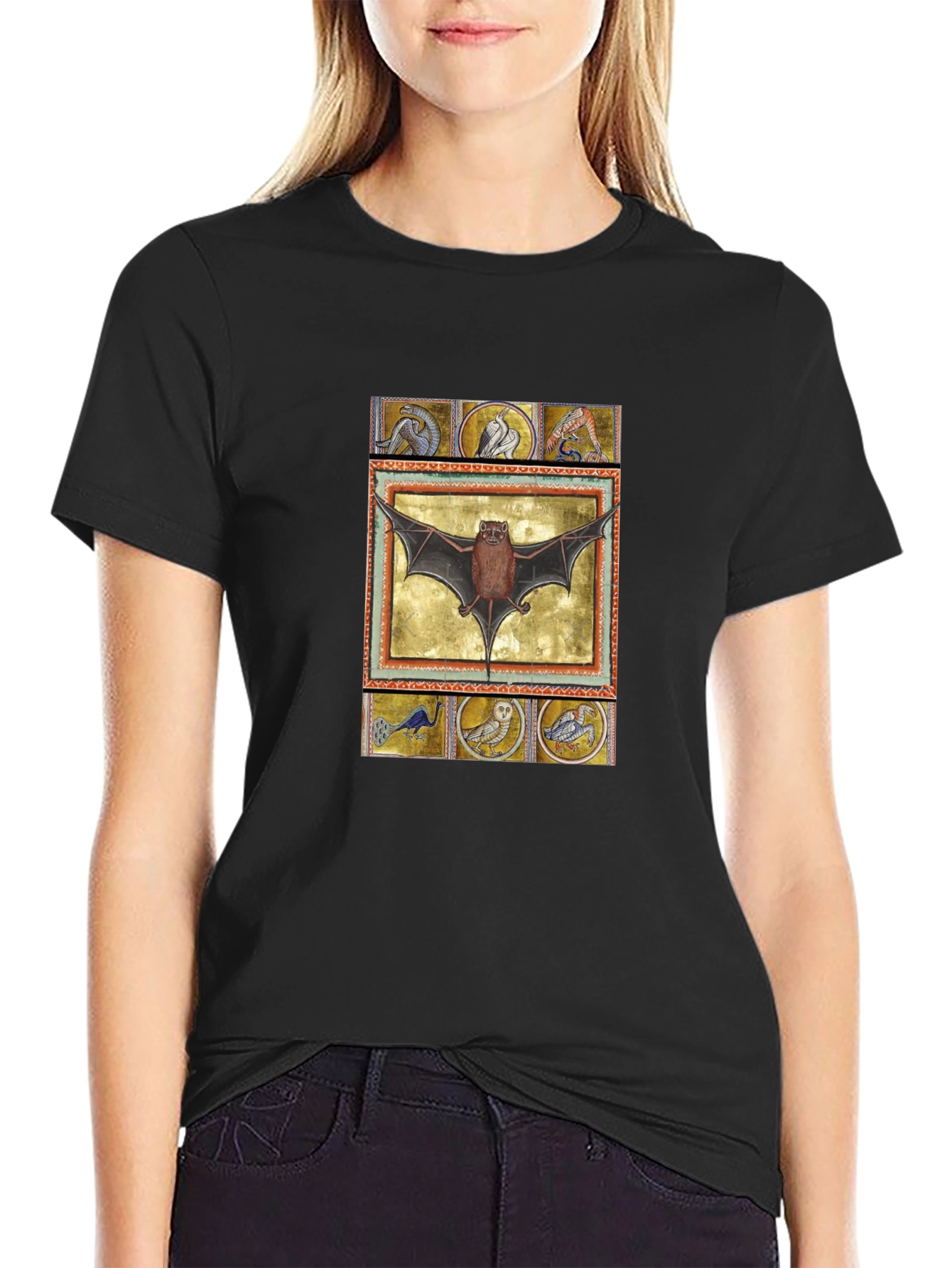 Medieval Bat T-Shirt - Gothic Style