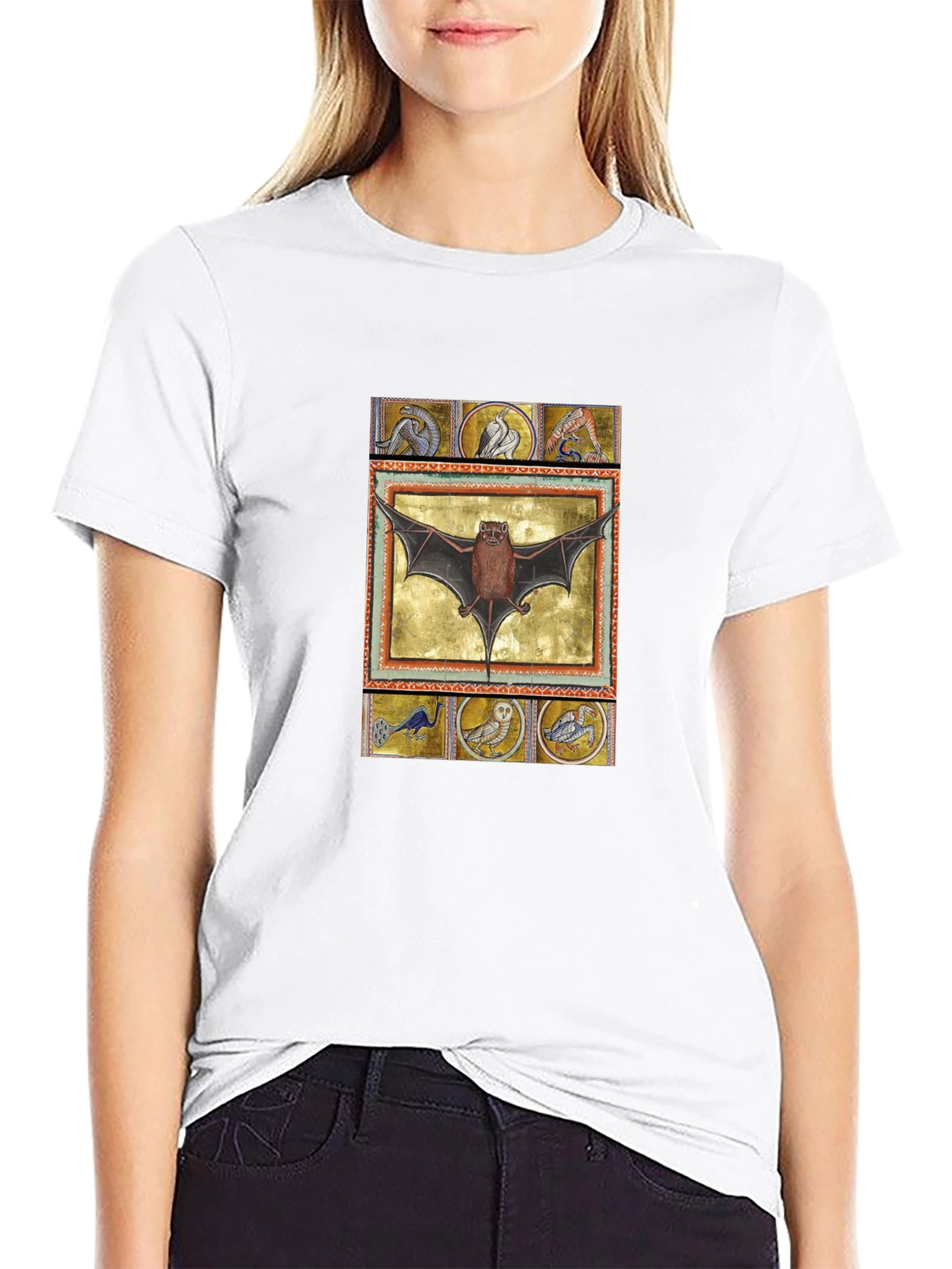 Medieval Bat T-Shirt - Gothic Style