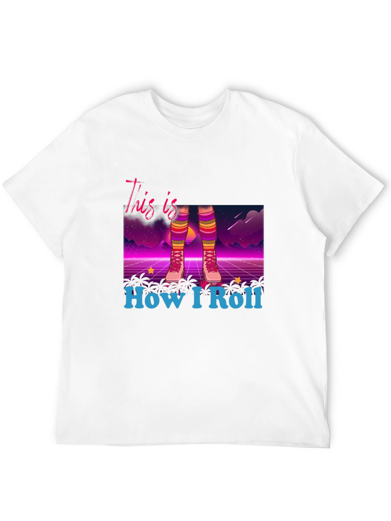 Retro Roller Skate T-Shirt - How I Roll