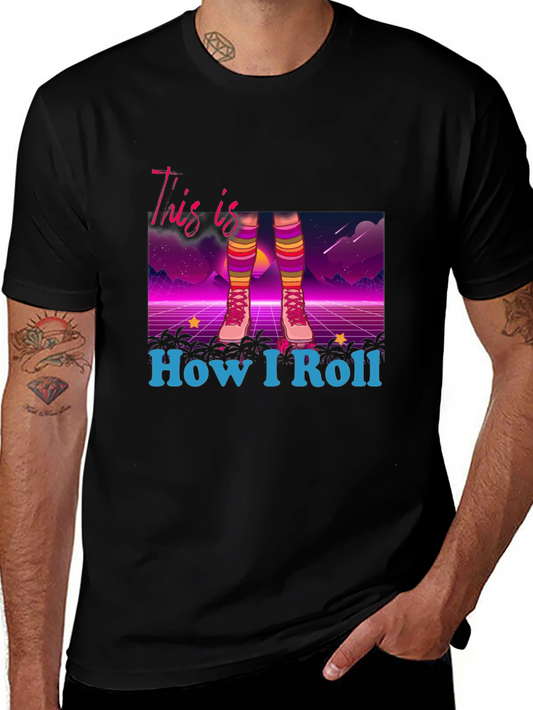Retro Roller Skate T-Shirt - How I Roll