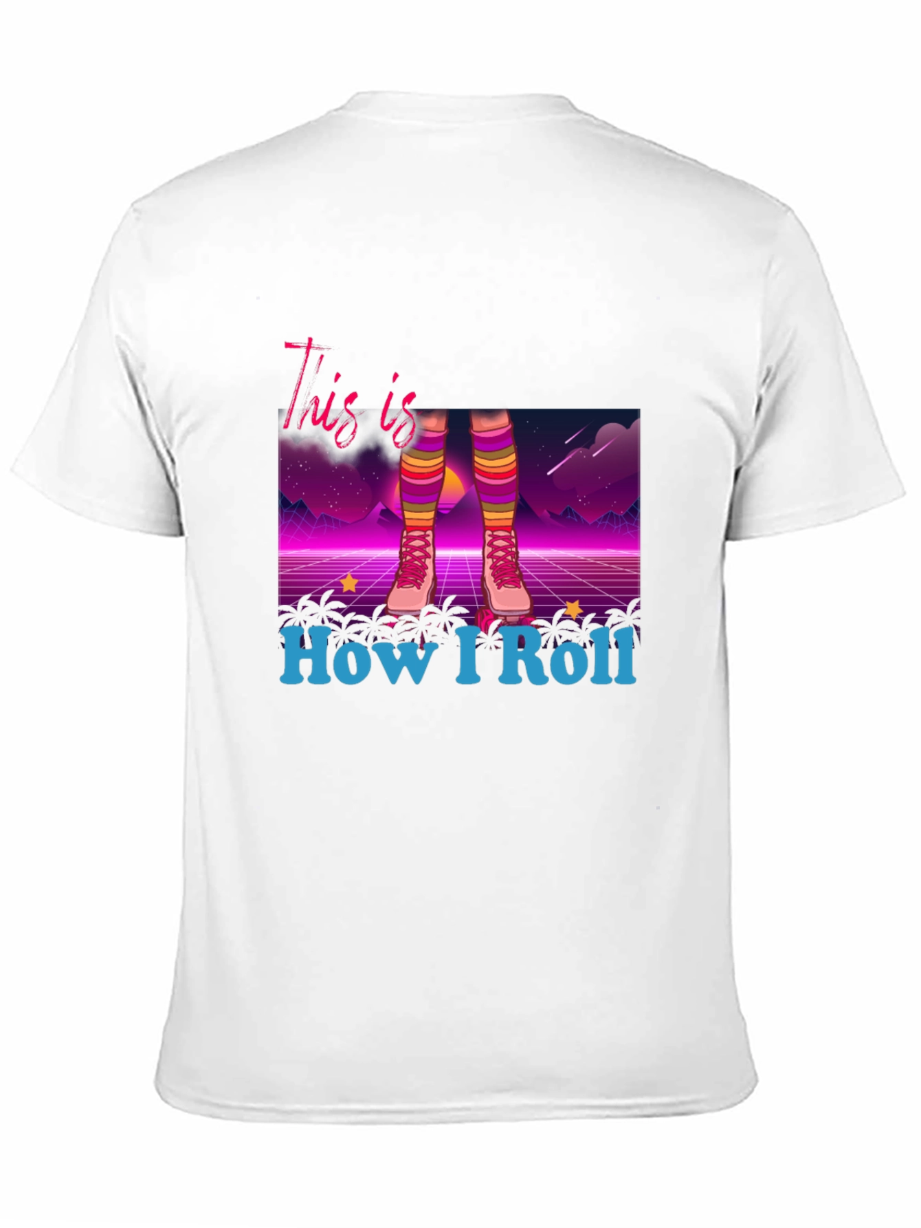 Retro Roller Skate T-Shirt - How I Roll