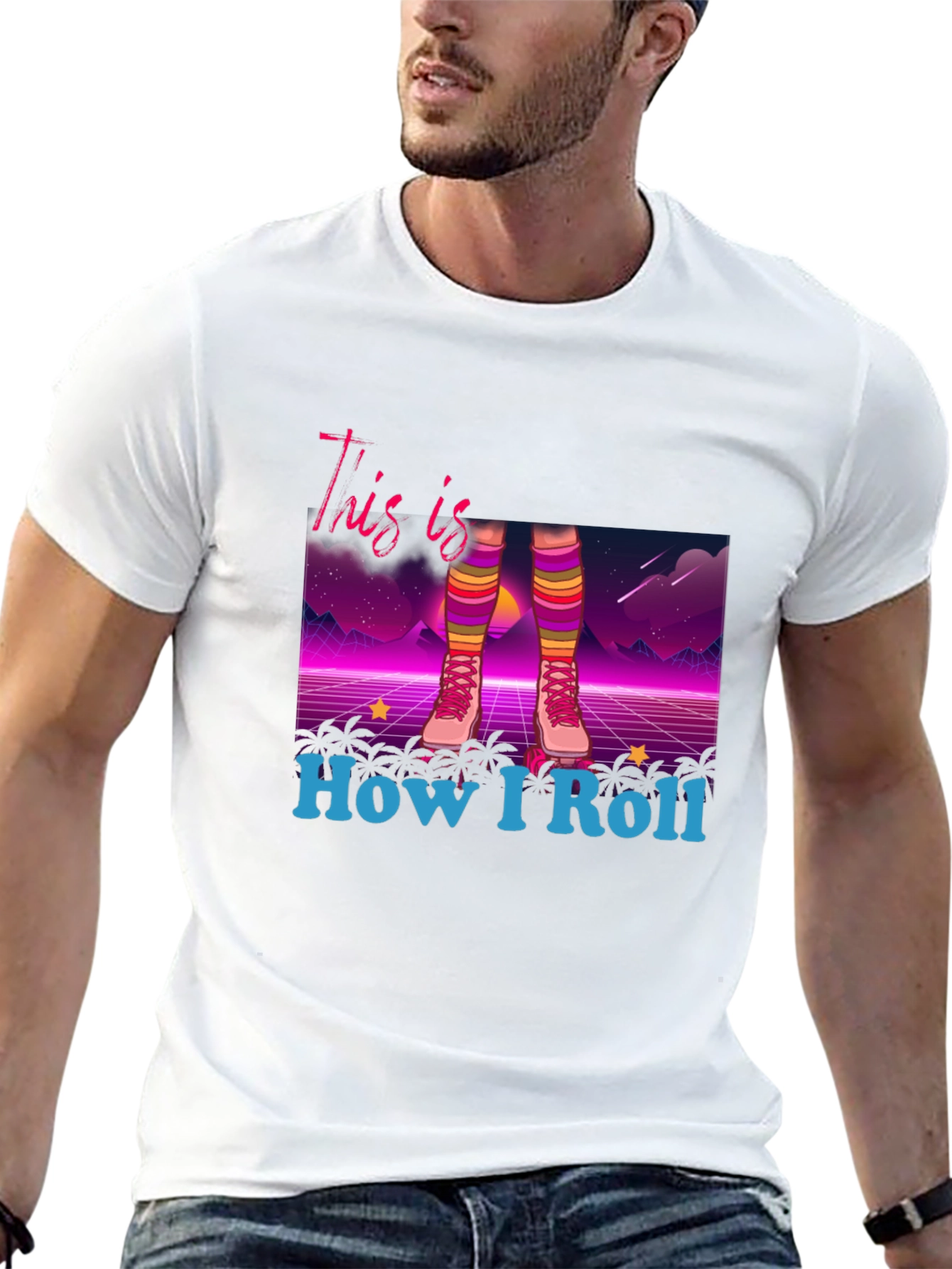 Retro Roller Skate T-Shirt - How I Roll