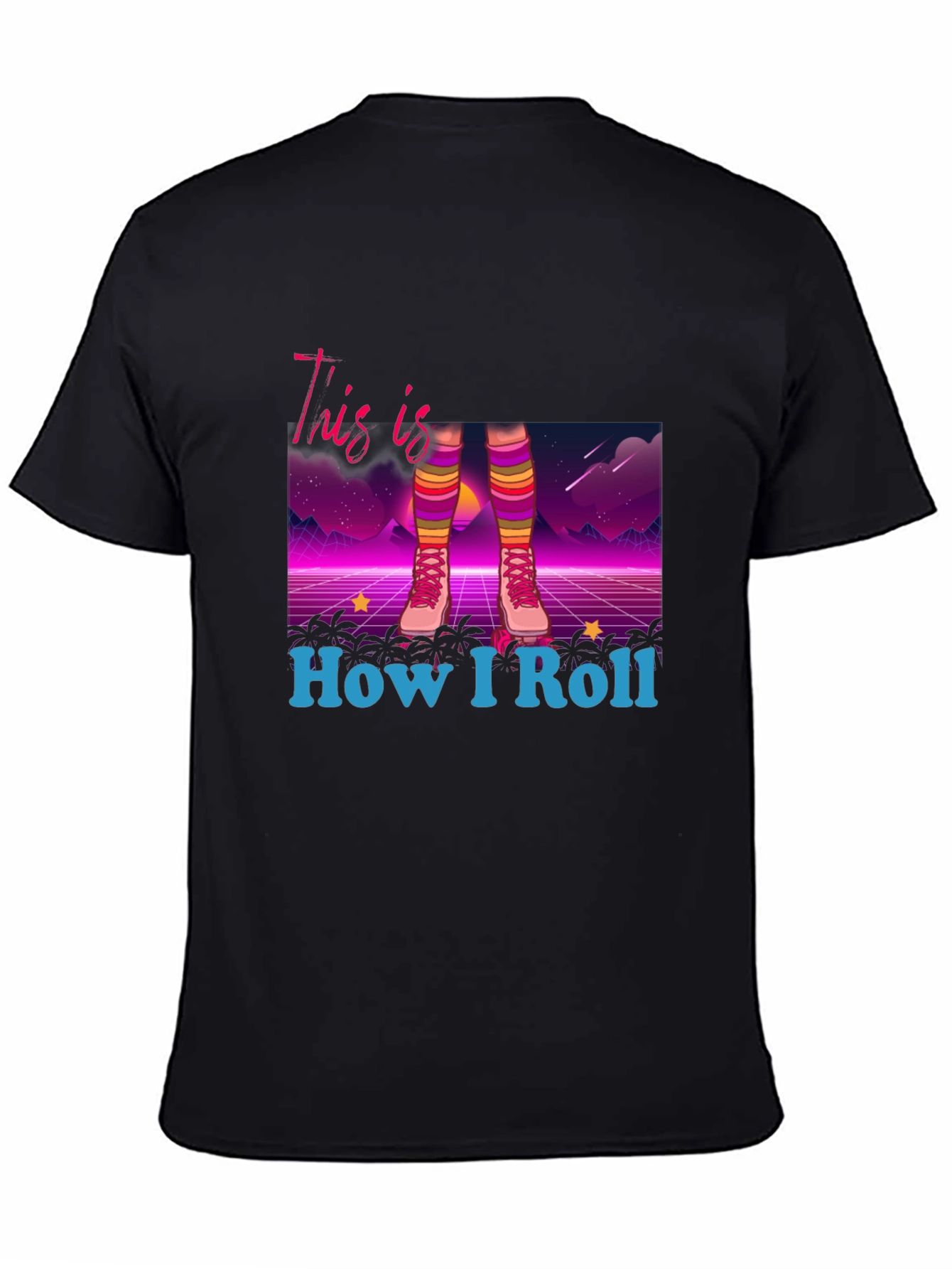 Retro Roller Skate T-Shirt - How I Roll