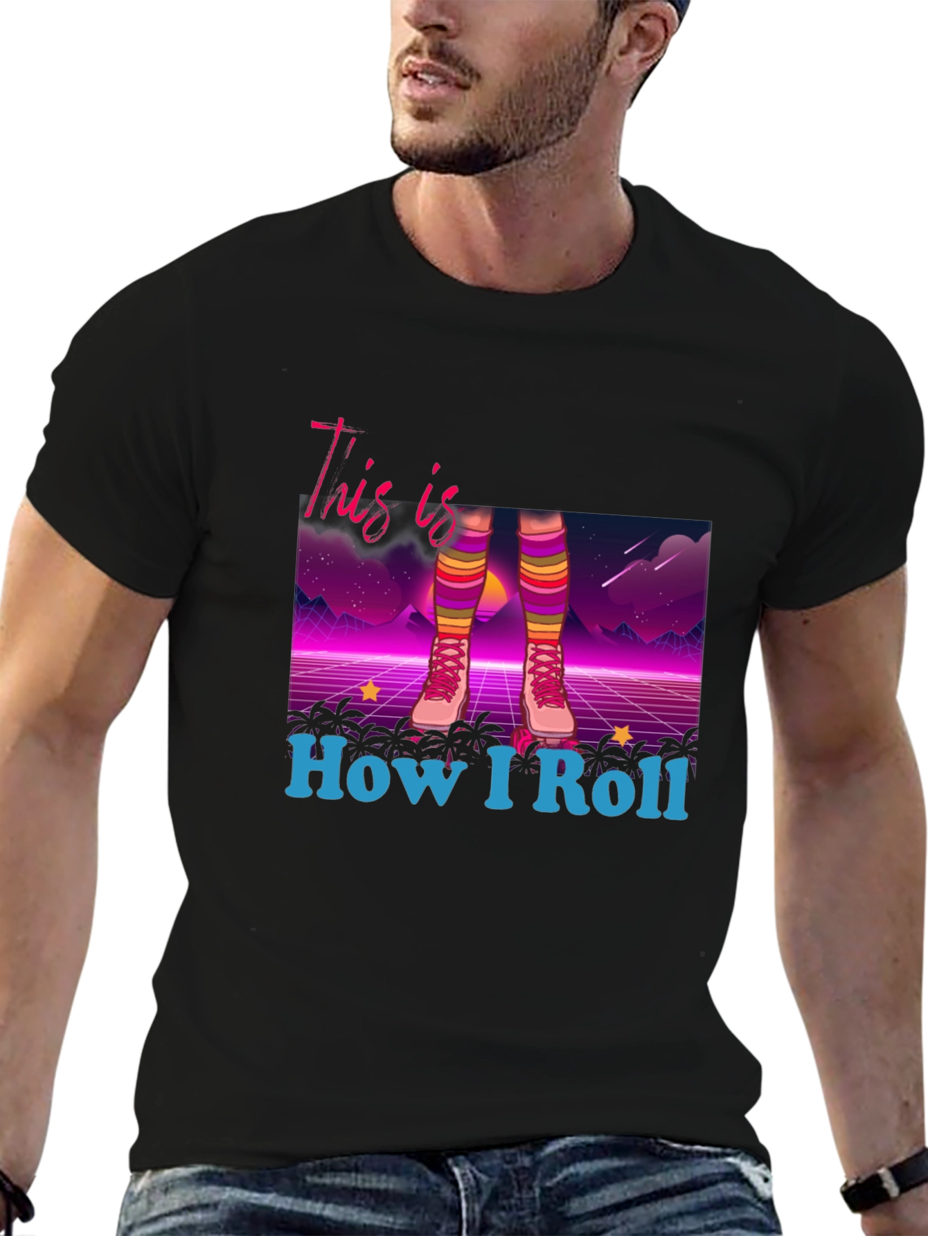 Retro Roller Skate T-Shirt - How I Roll