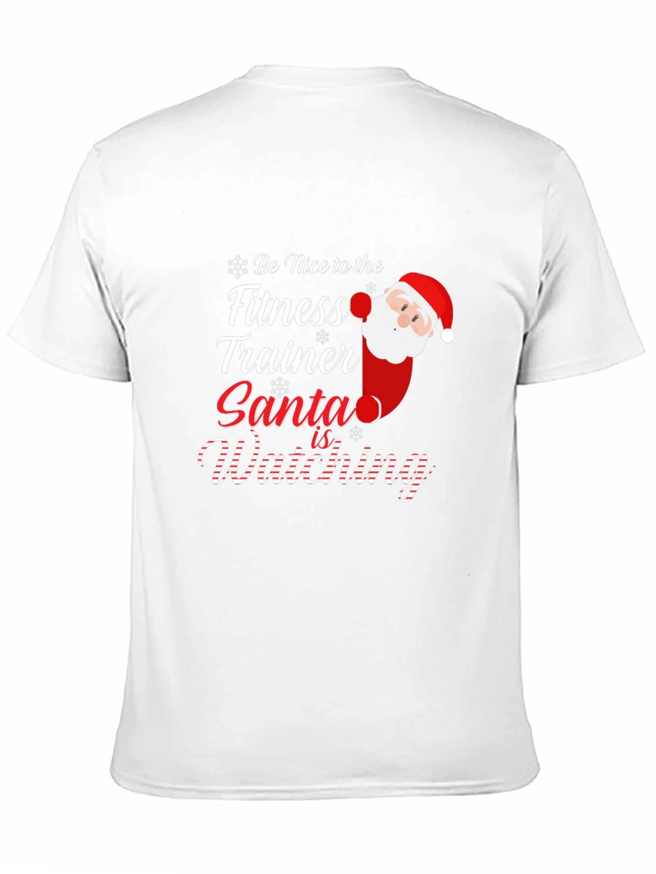 Funny Santa Fitness Trainer Christmas T-Shirt