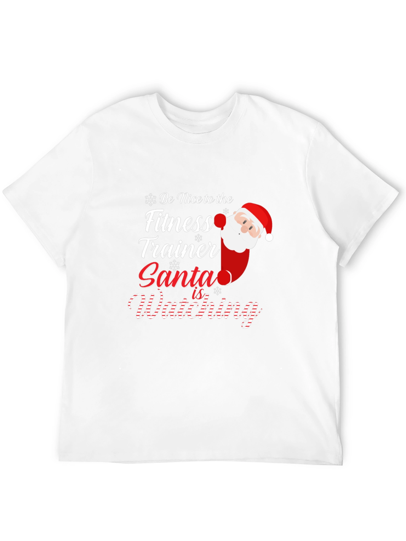 Funny Santa Fitness Trainer Christmas T-Shirt