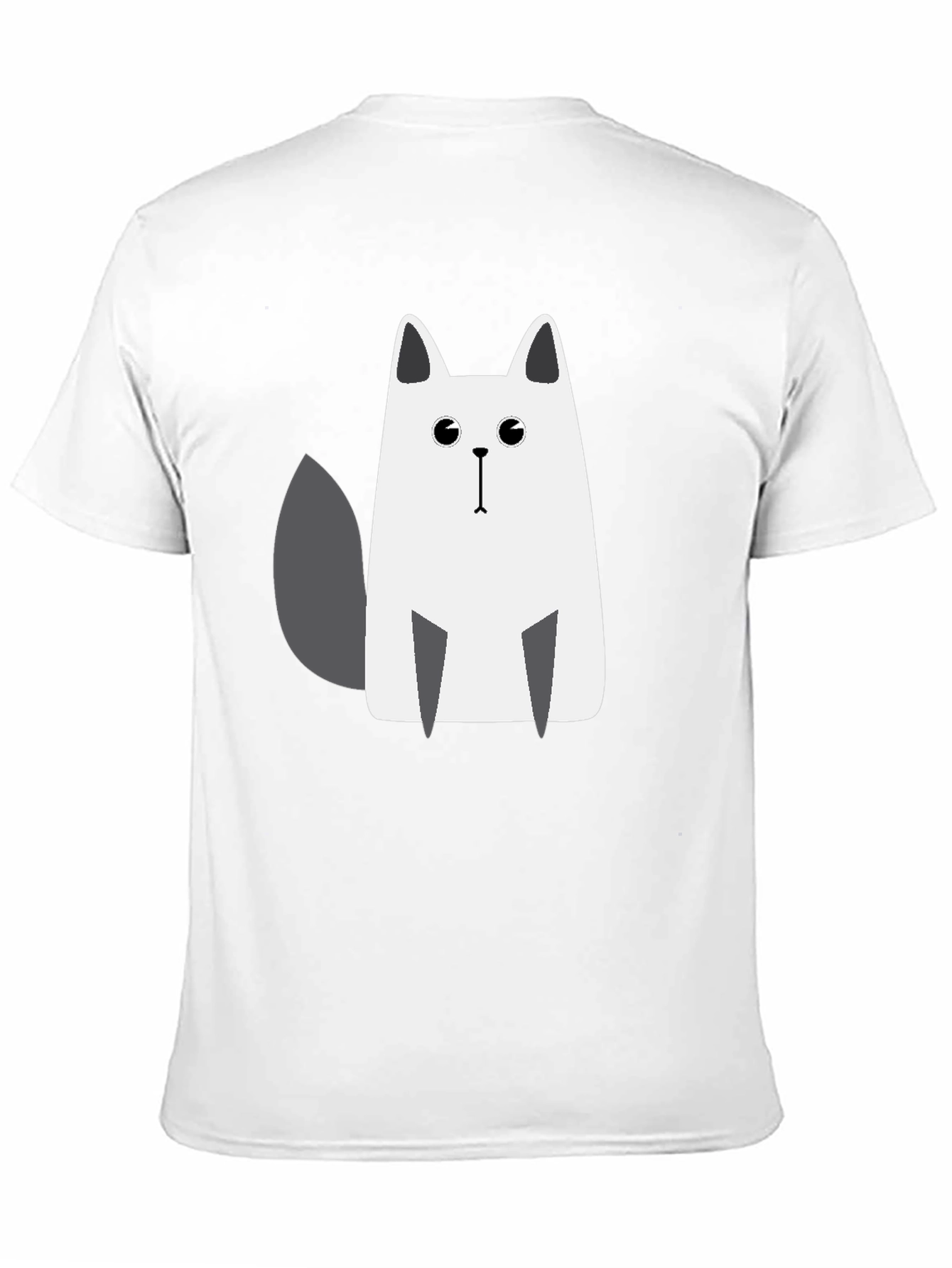 Cat Graphic Tee - Casual Black T-Shirt