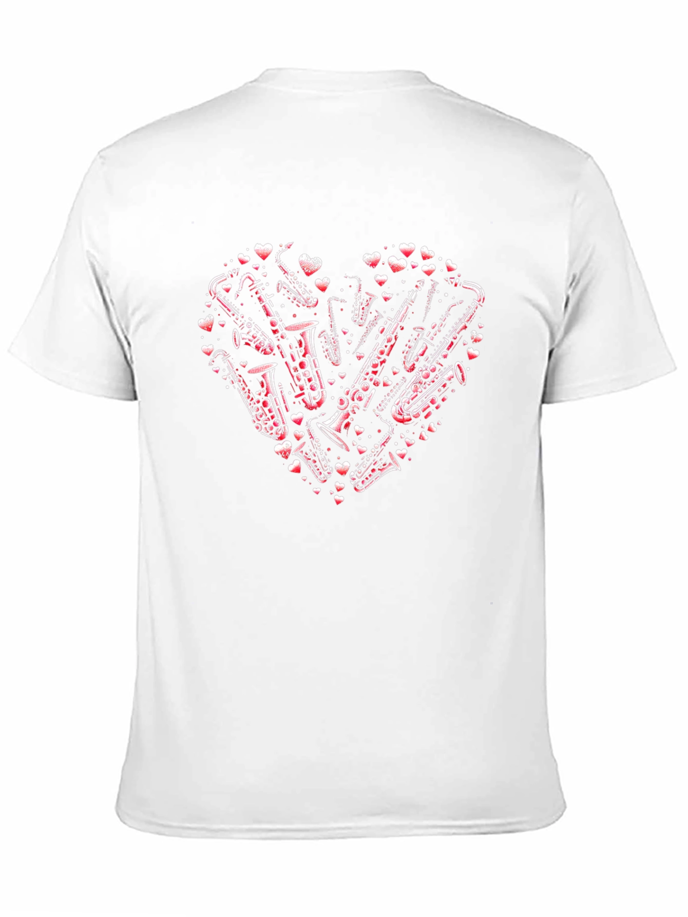 Saxophone Heart Graphic Tee