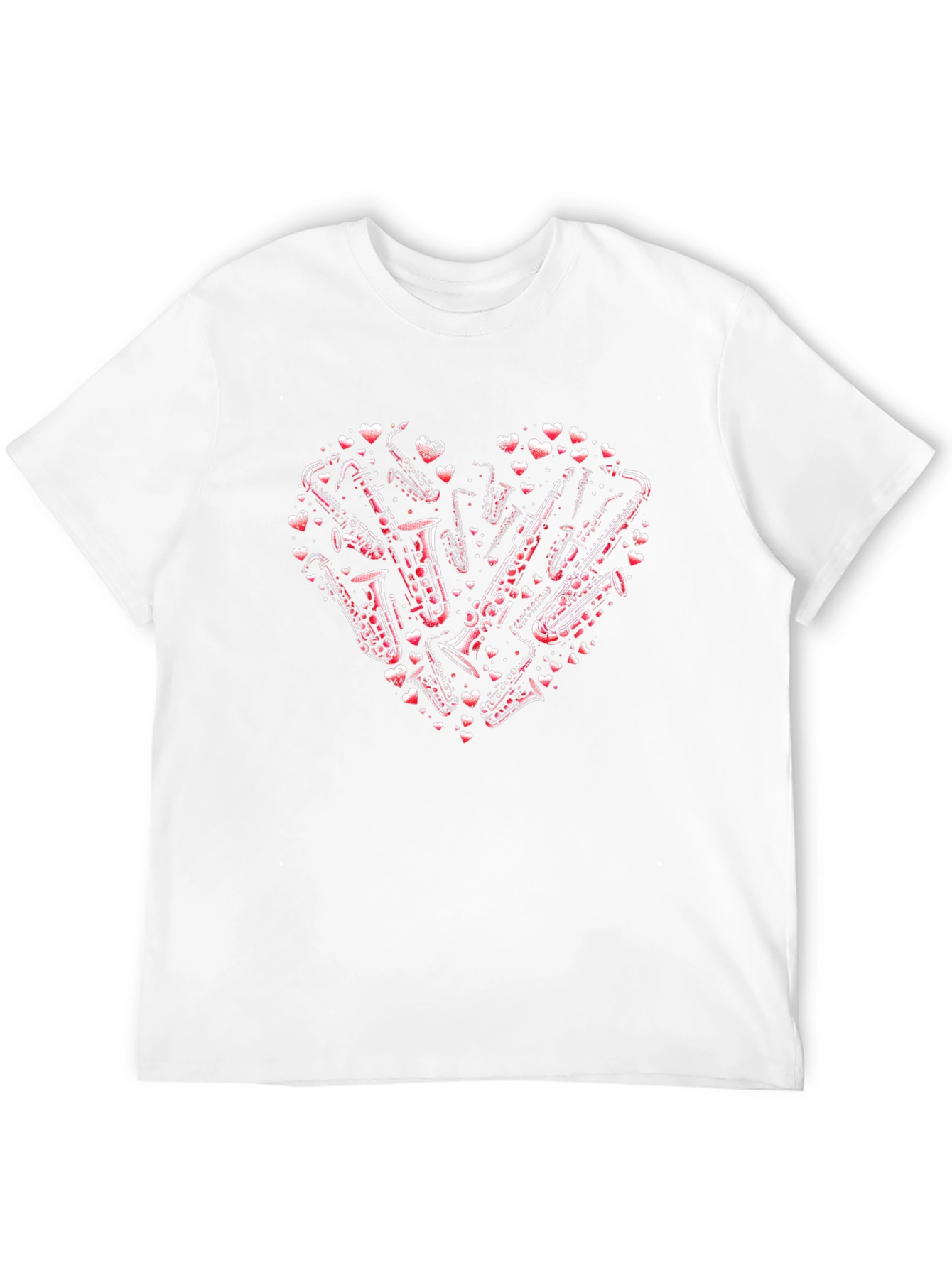 Saxophone Heart Graphic Tee