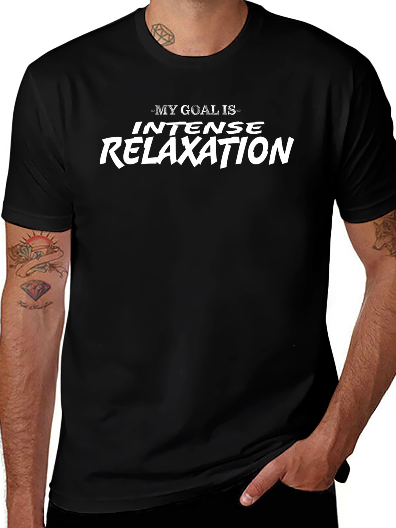 Intense Relaxation Graphic Tee - Black