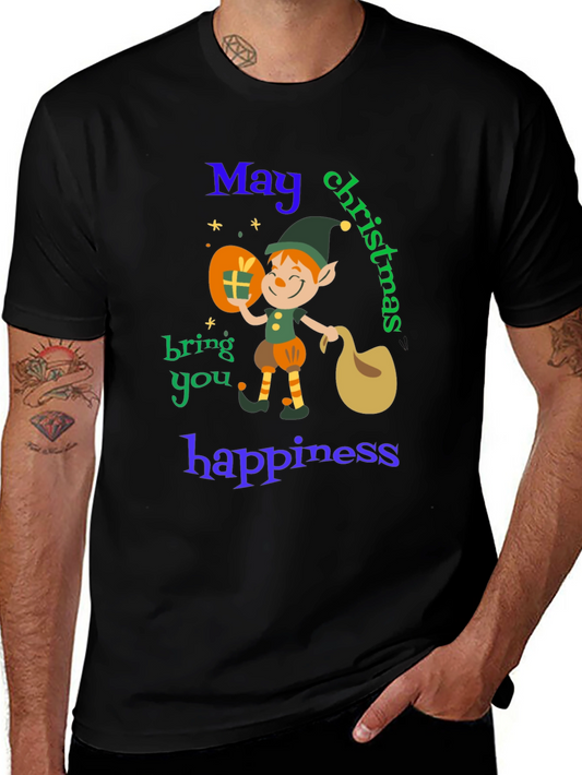 Christmas Elf T-Shirt - May Christmas Bring You Happiness