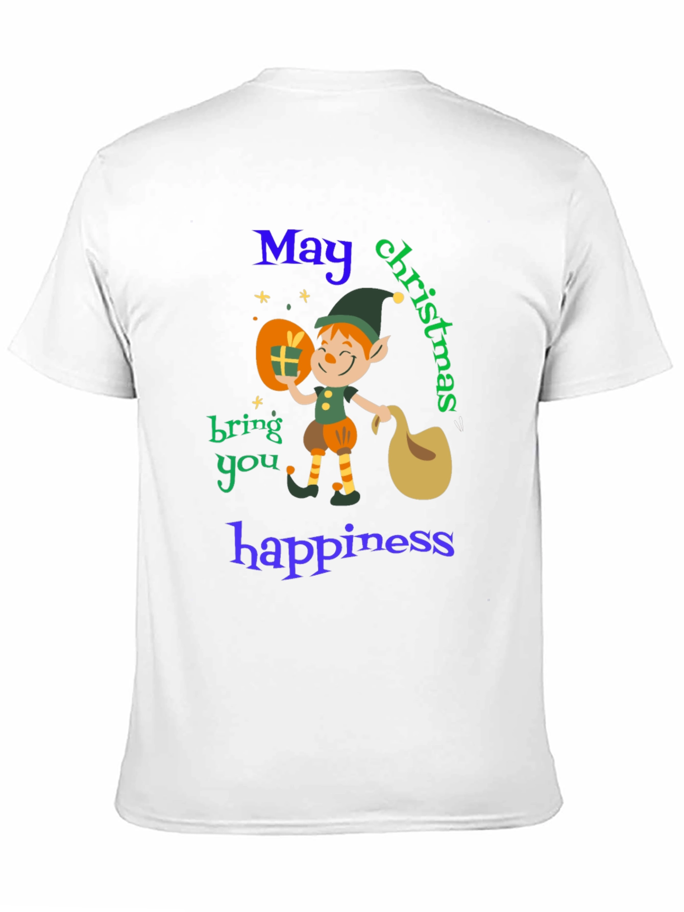 Christmas Elf T-Shirt - May Christmas Bring You Happiness