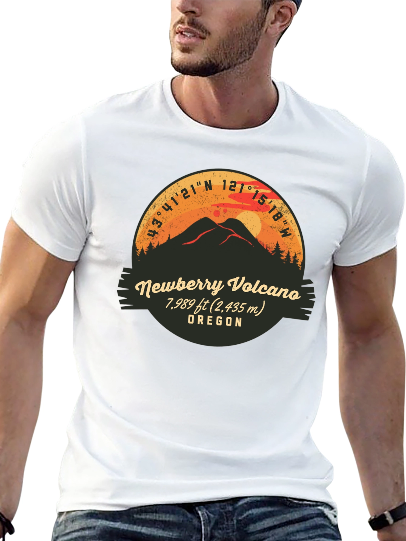 Newberry Volcano Oregon Graphic T-Shirt