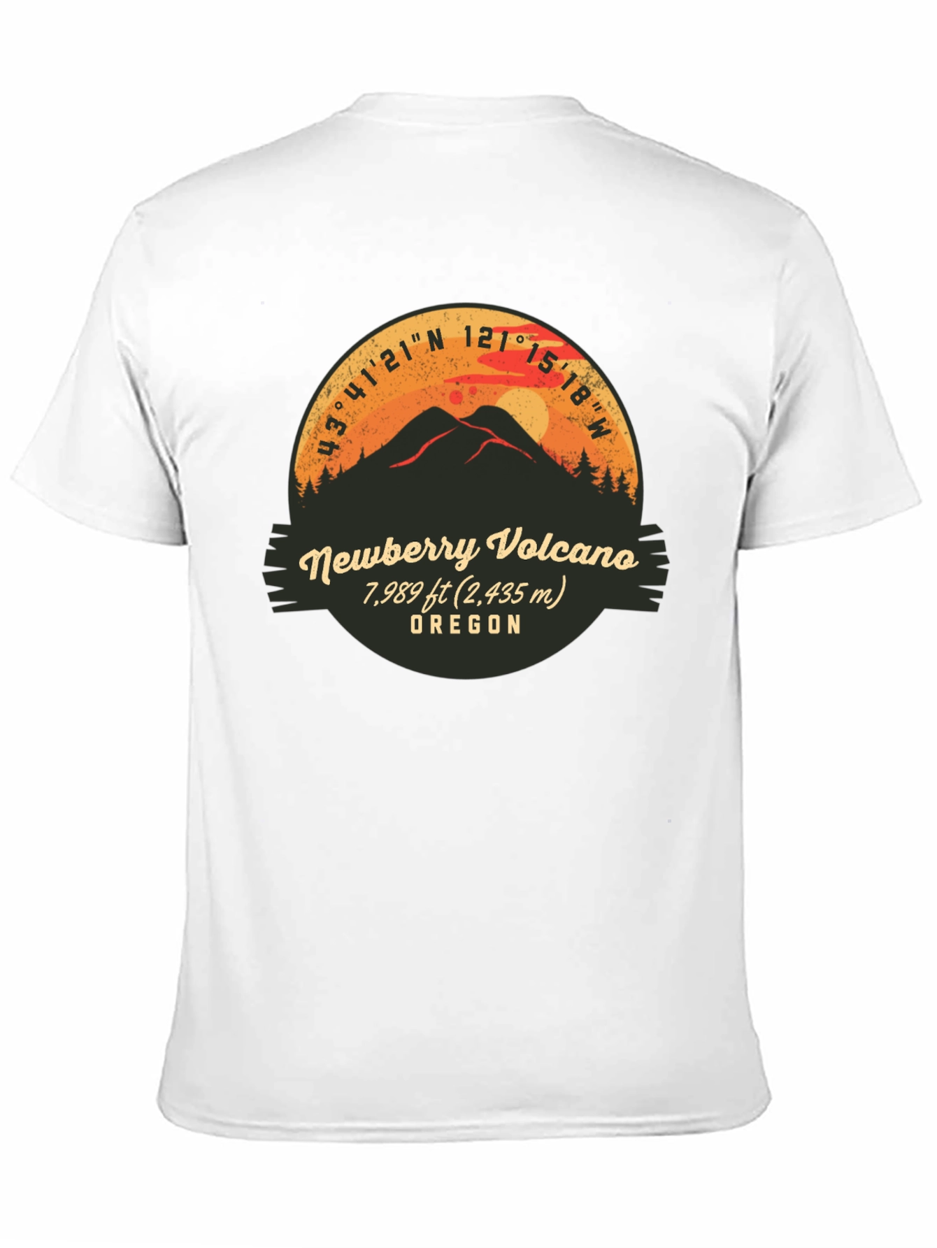 Newberry Volcano Oregon Graphic T-Shirt
