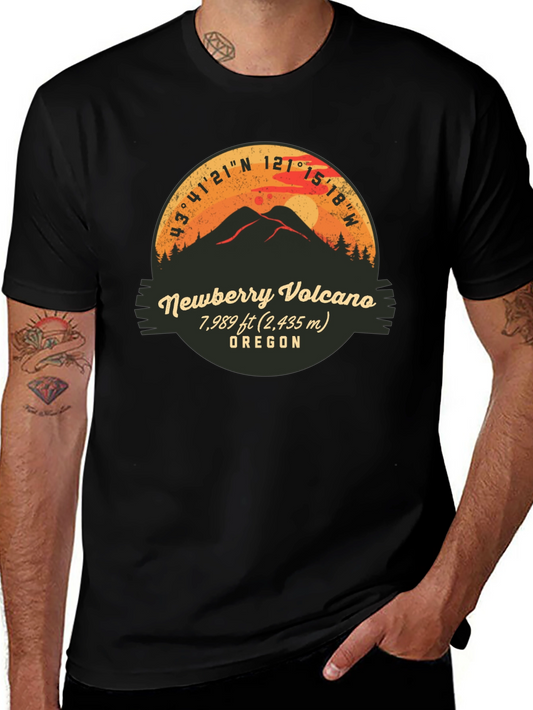Newberry Volcano Oregon Graphic T-Shirt