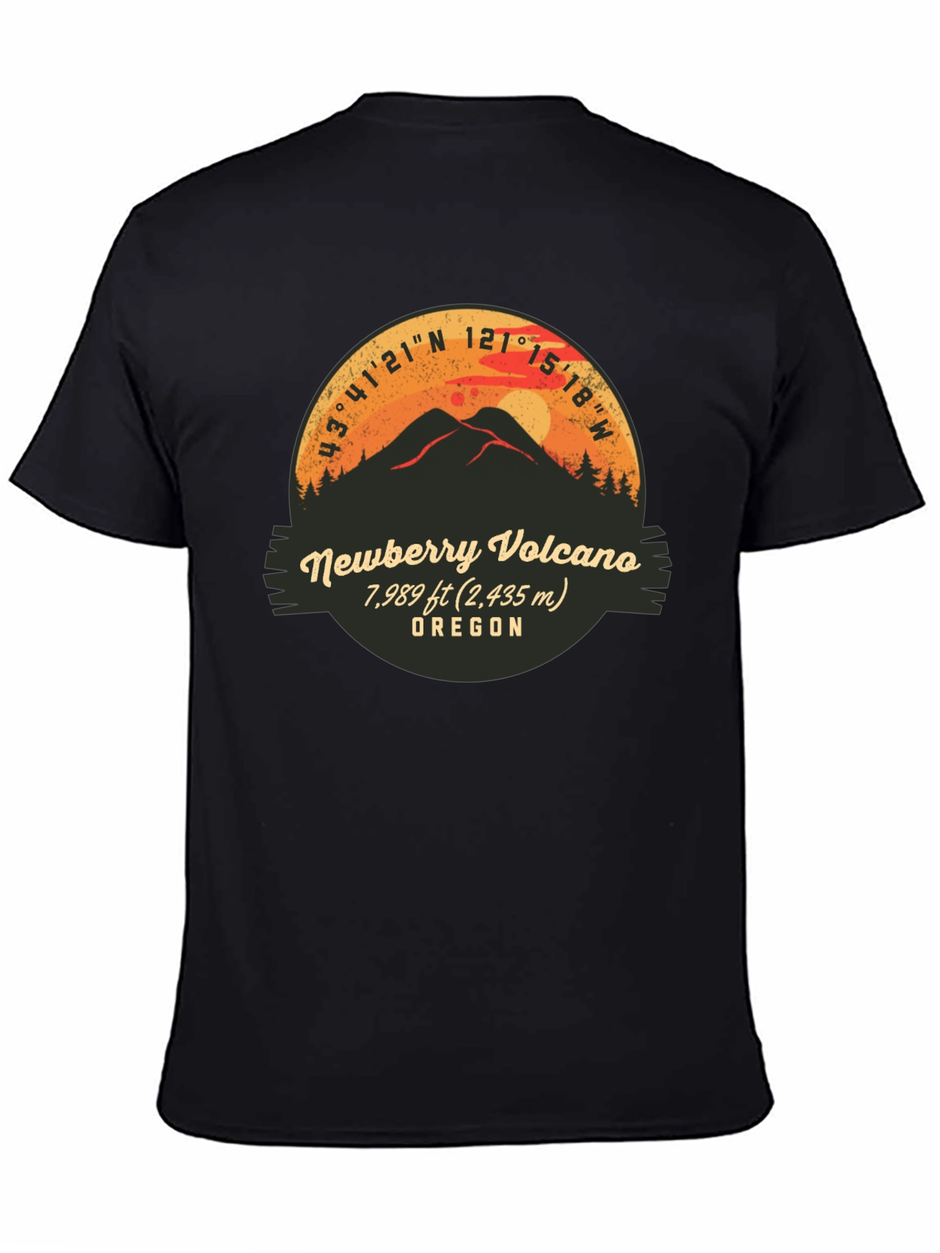 Newberry Volcano Oregon Graphic T-Shirt
