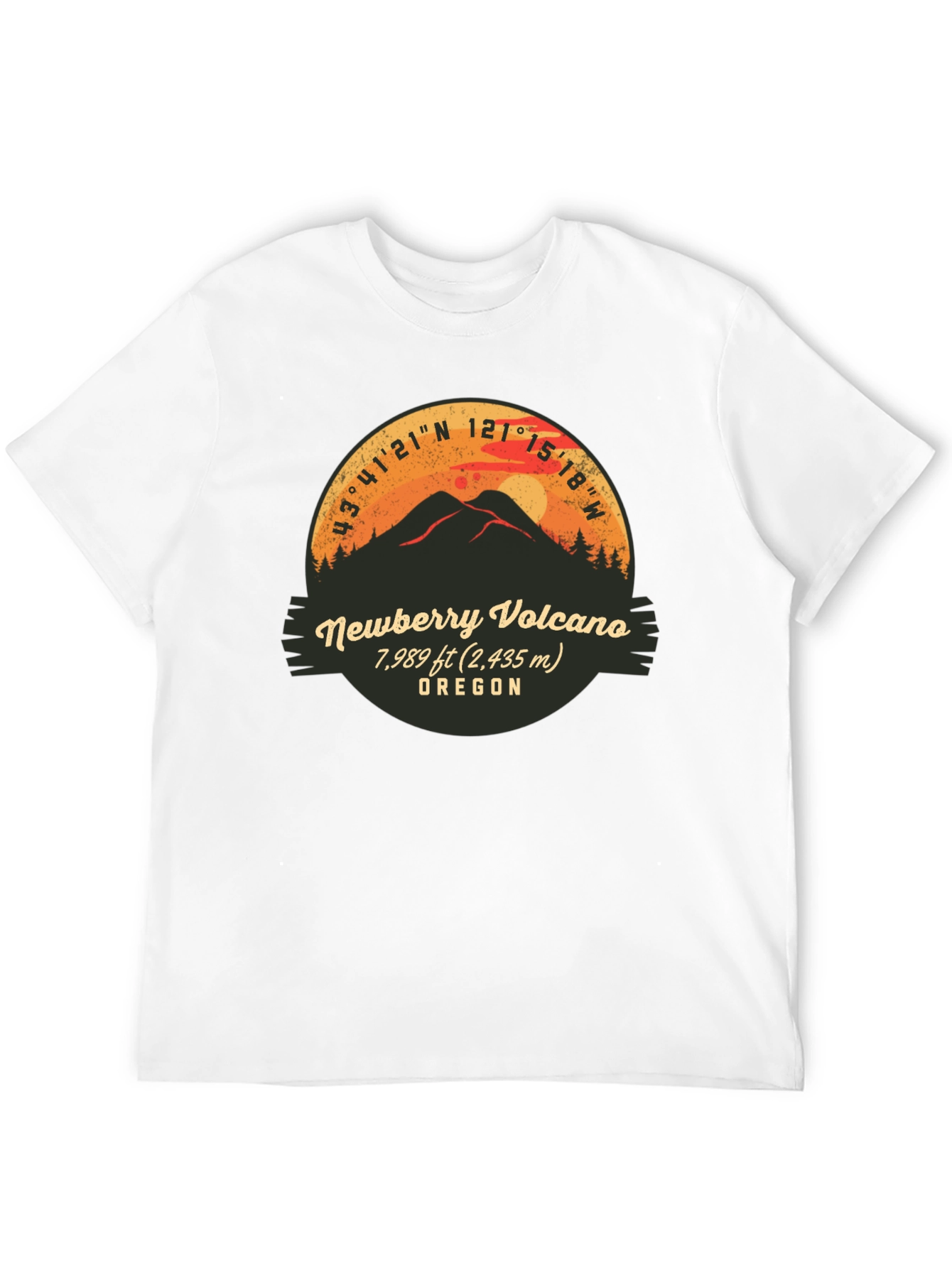 Newberry Volcano Oregon Graphic T-Shirt