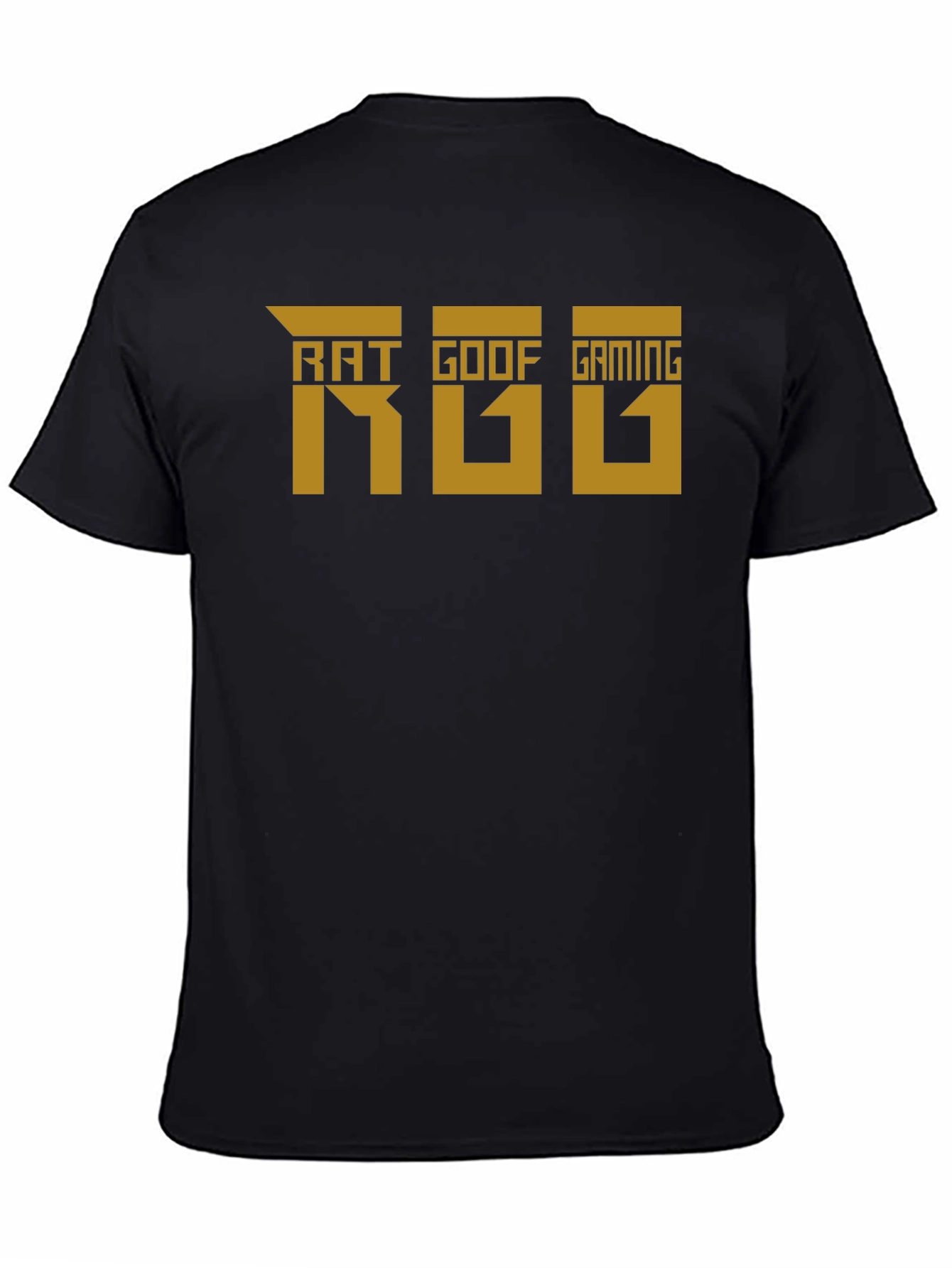 Rat Goof Gaming T-Shirt - Black Crew Neck Tee