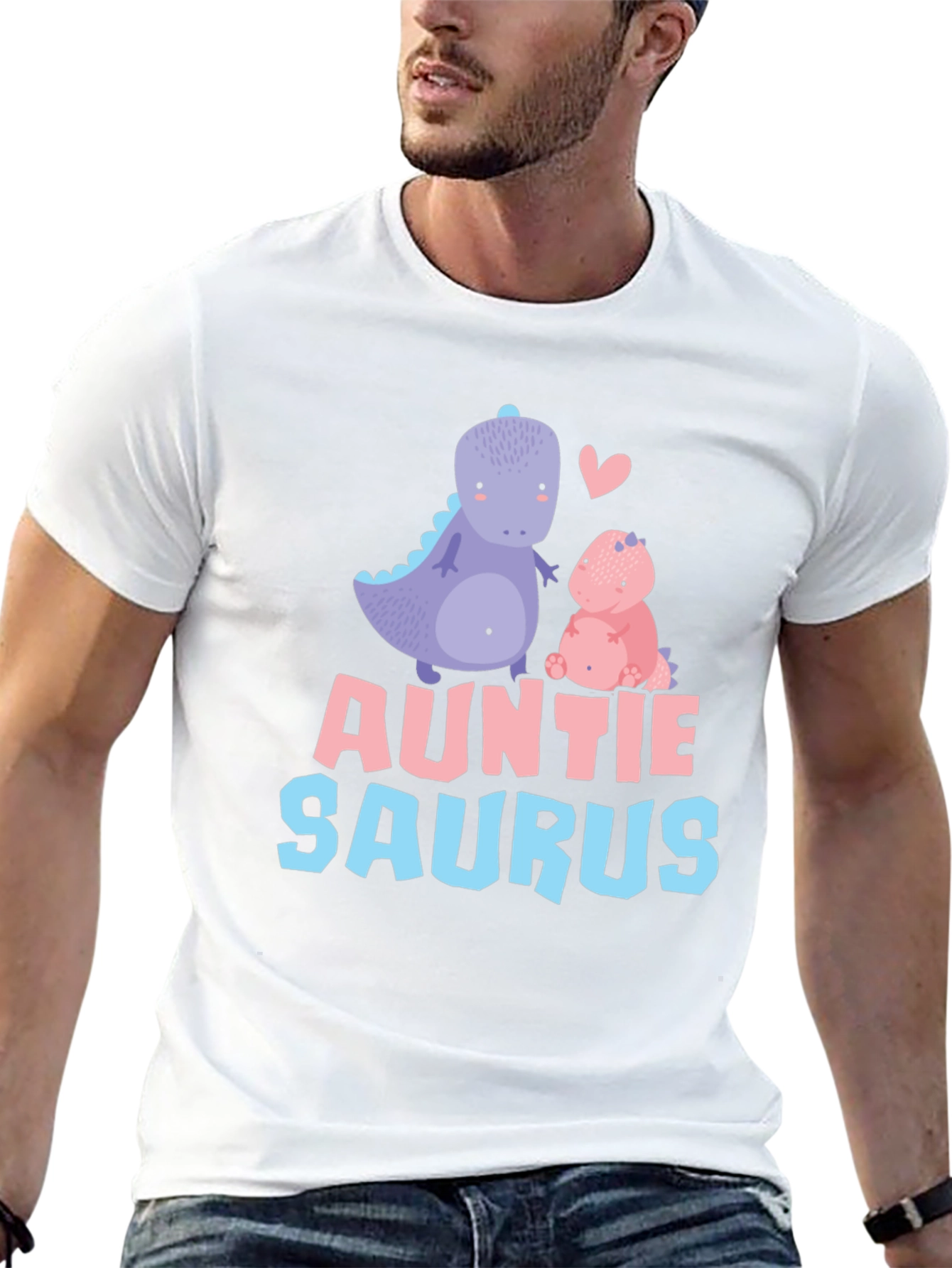 Auntie Saurus T-Shirt Dinosaur Graphic Tee